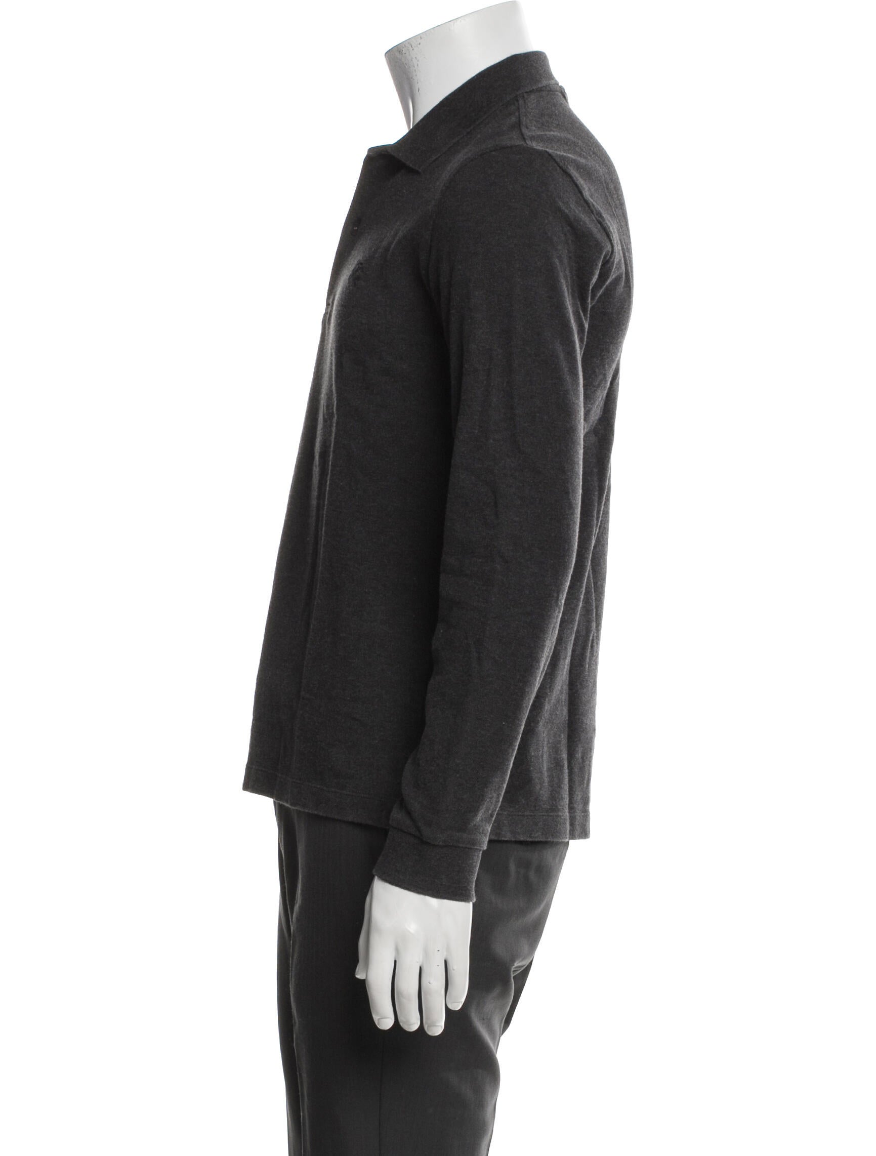 Burberry TB Monogram V-Neck Polo Shirt