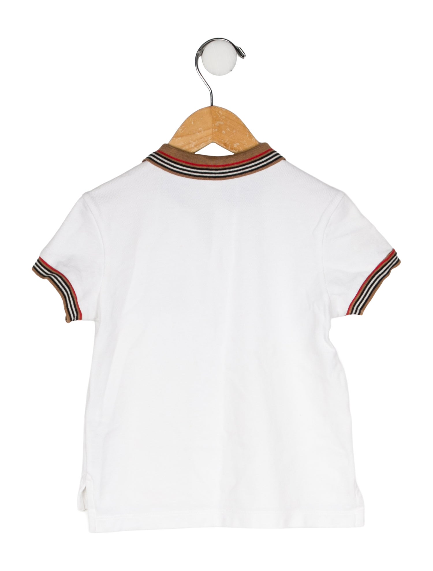 Burberry Check Trim Polo Top