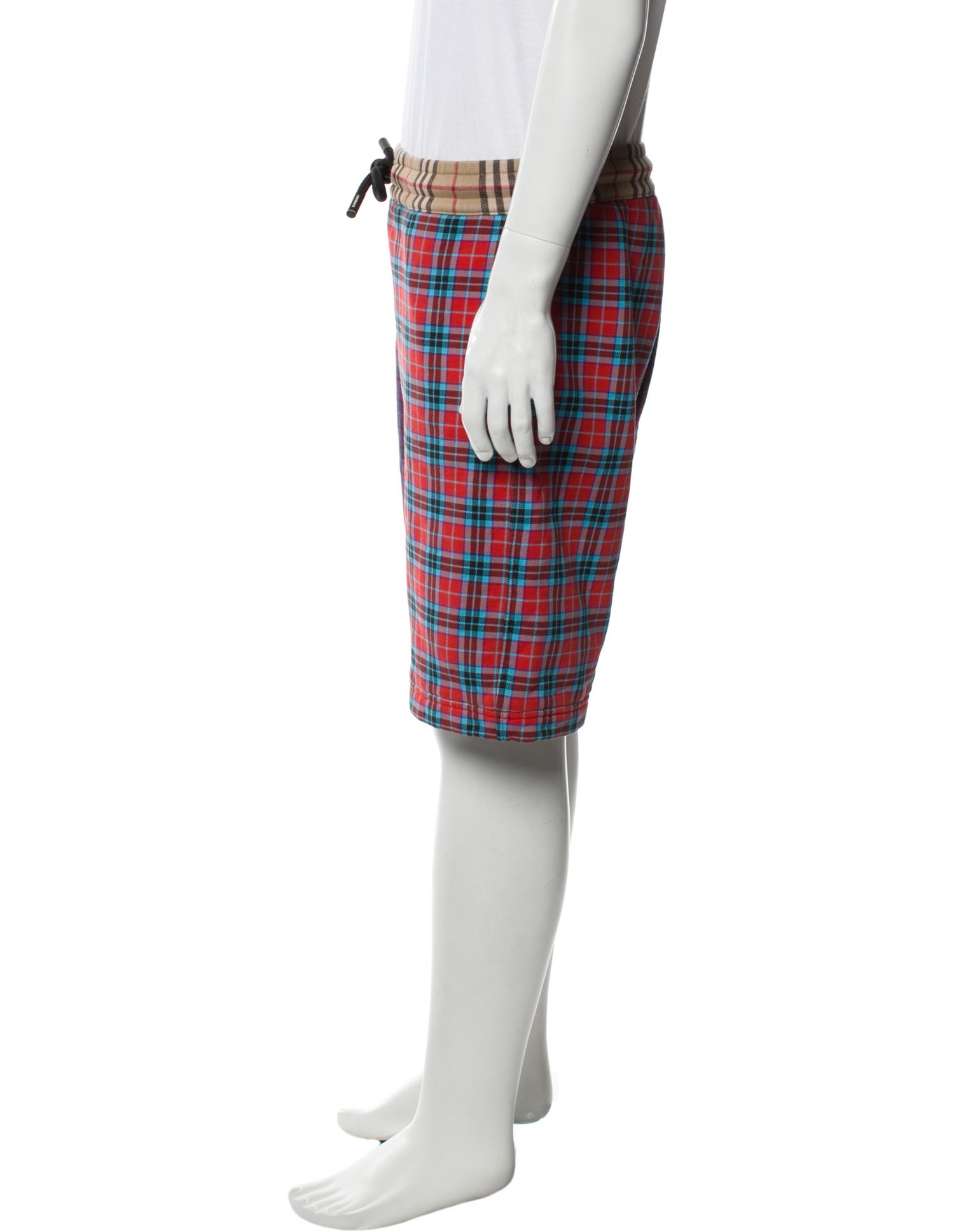 Burberry Nova Check Pattern Flat Front Shorts