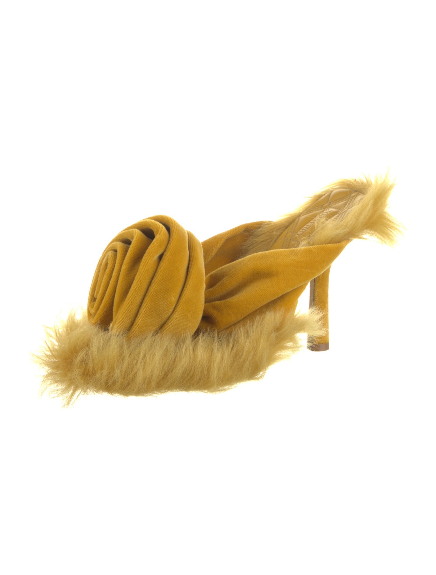 Burberry Prorsum Velvet Pleated Accents Sandals