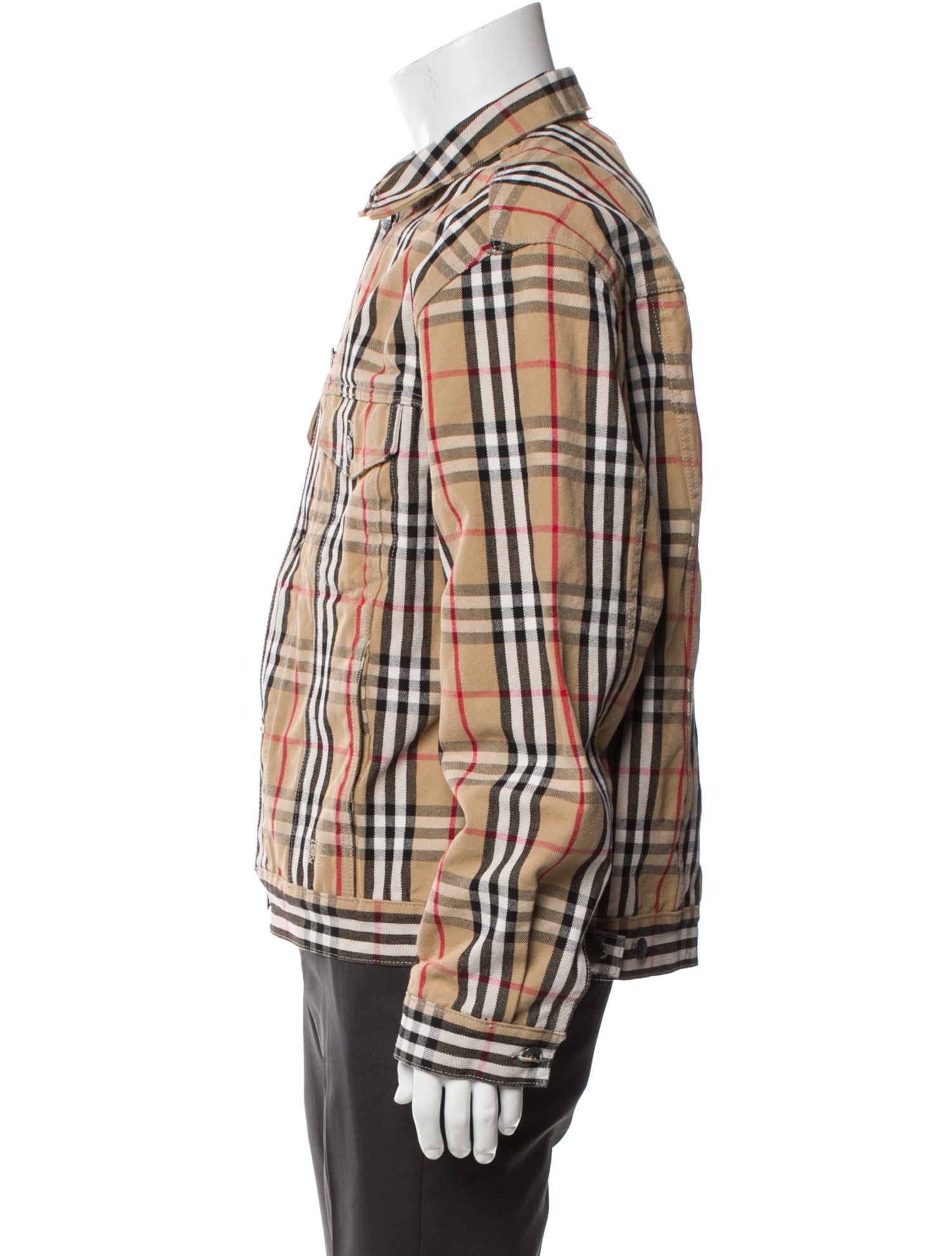 Burberry Nova Check Pattern Trucker Jacket