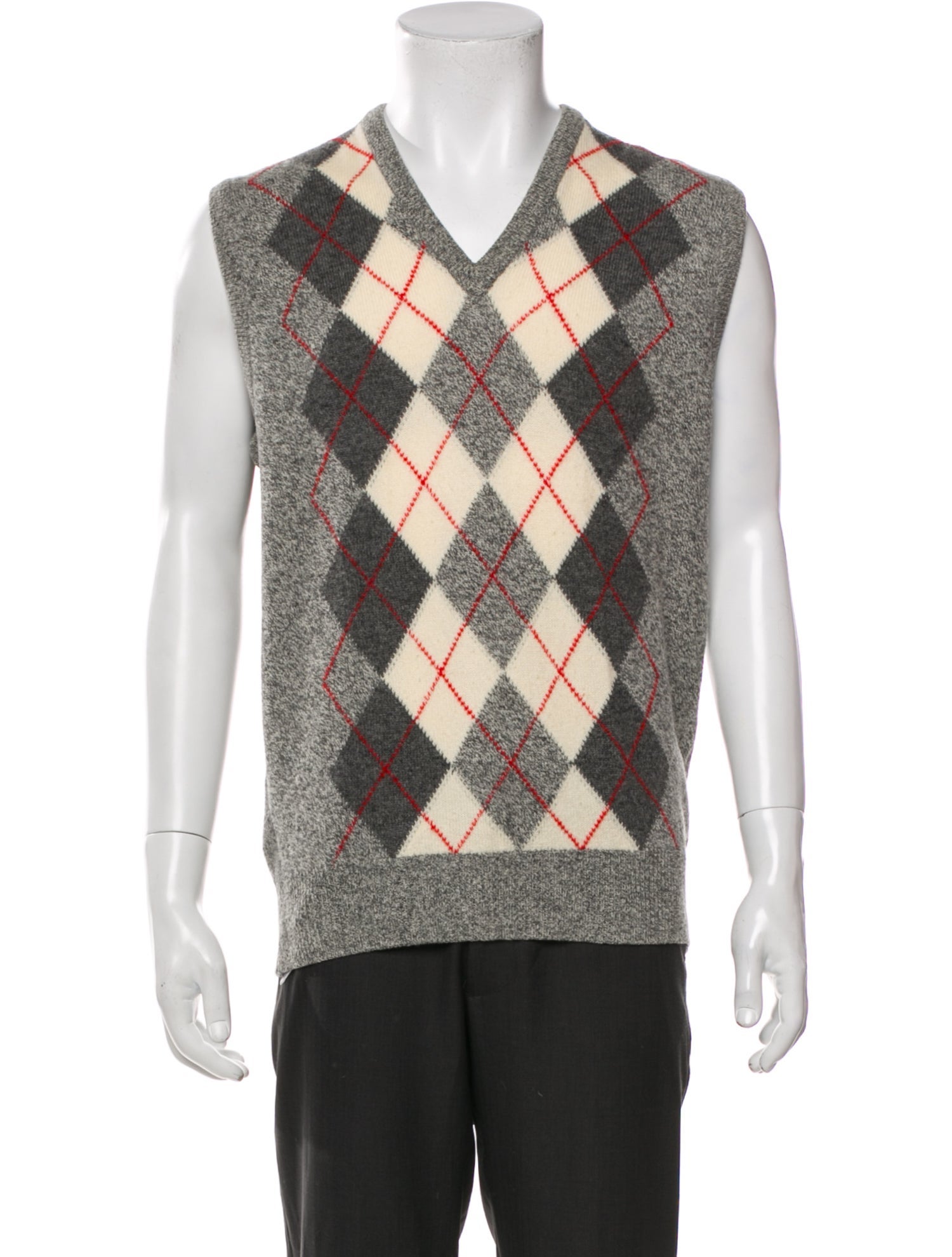 Burberry Lambswool Plaid Print Peacoat