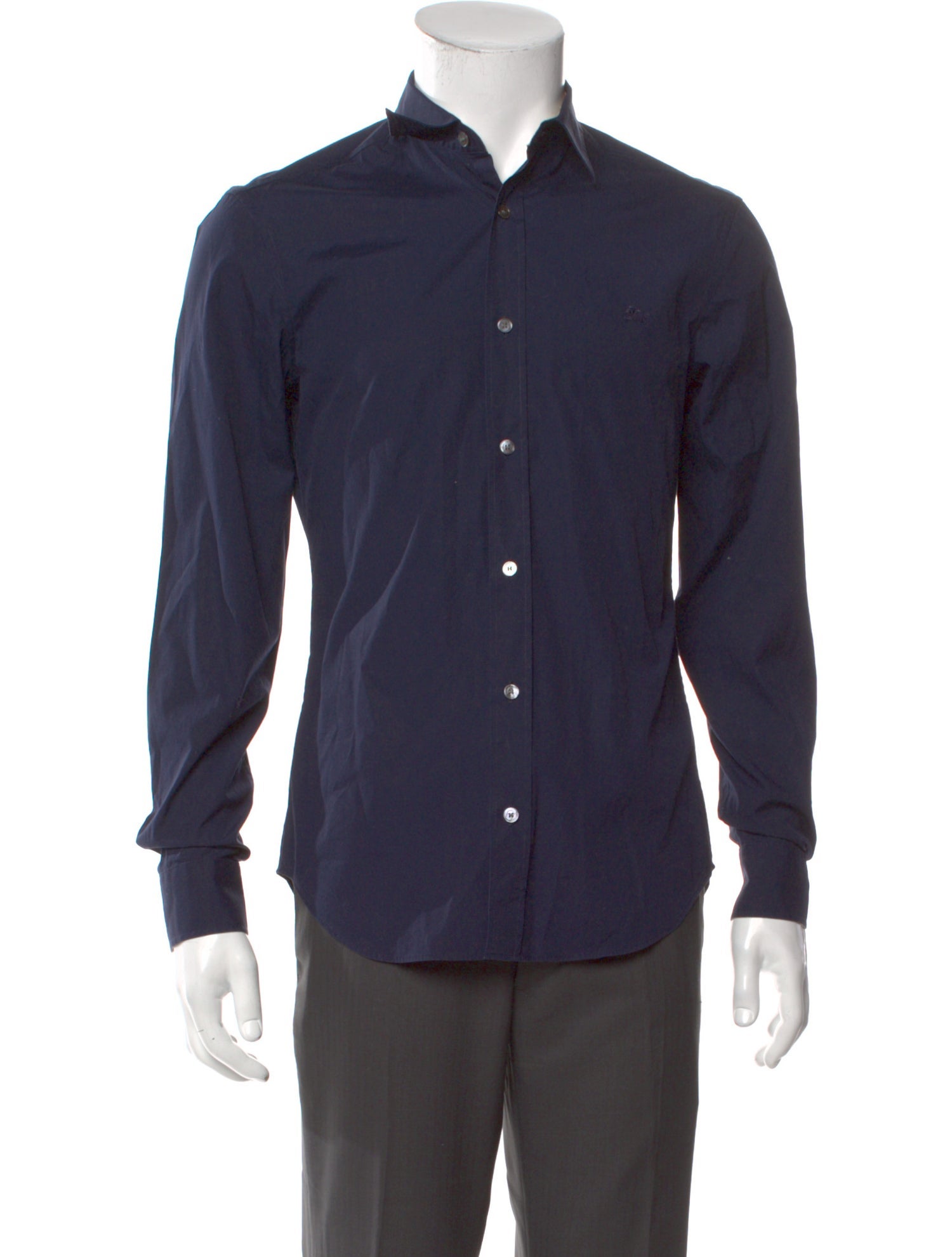 Burberry House Check Pattern Long Sleeve Dress Shirt