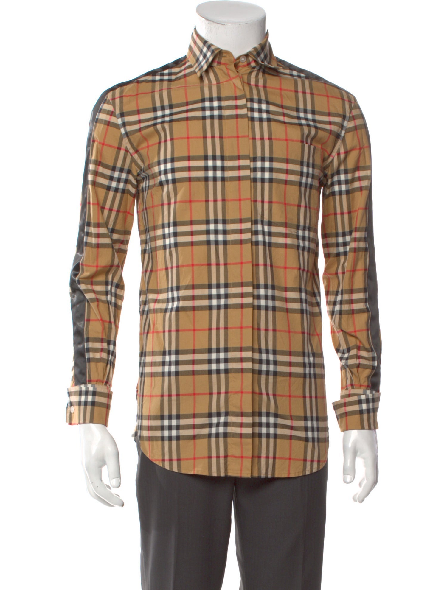 Burberry House Check Pattern Long Sleeve Dress Shirt