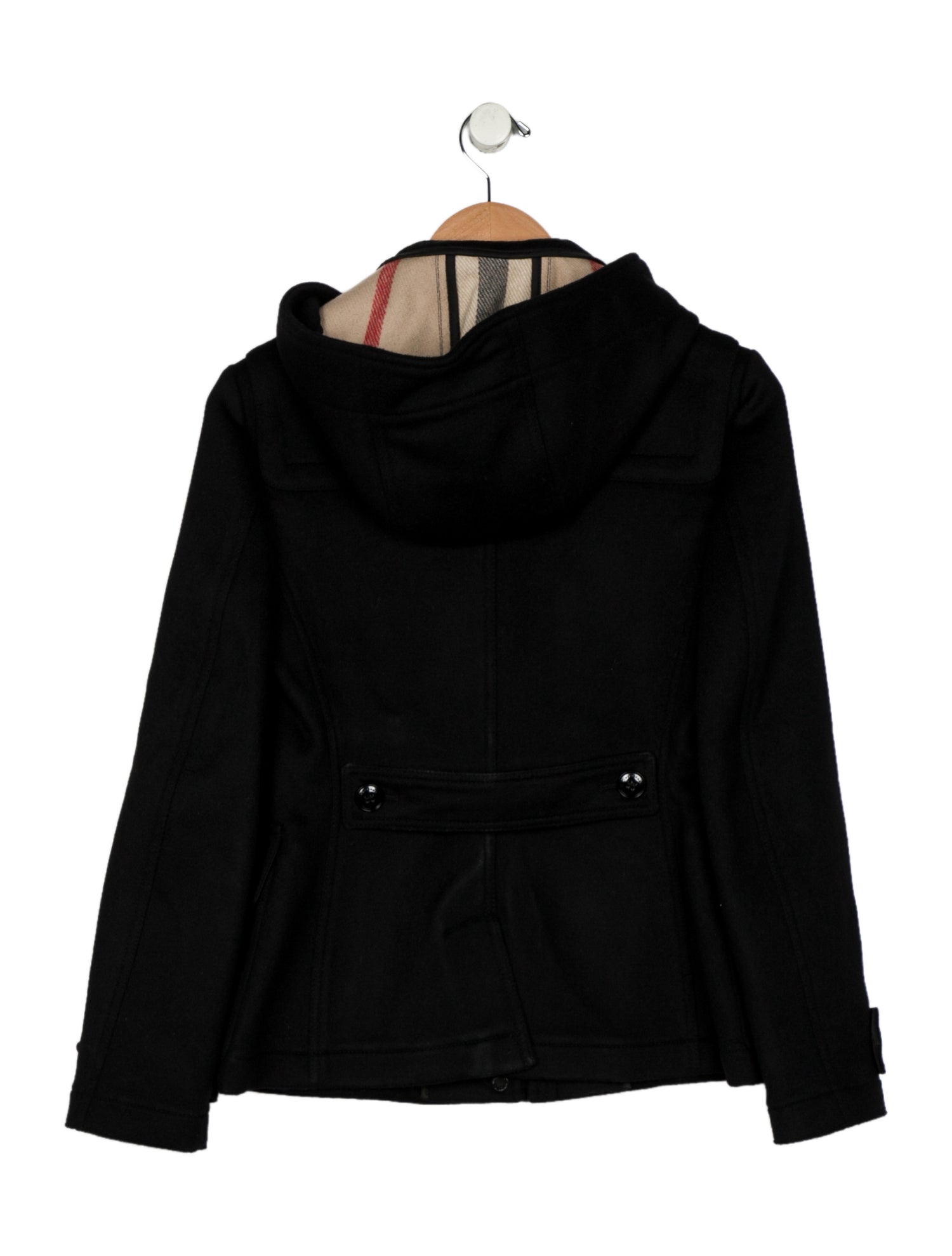 Burberry Boys Wool Coat With Hood