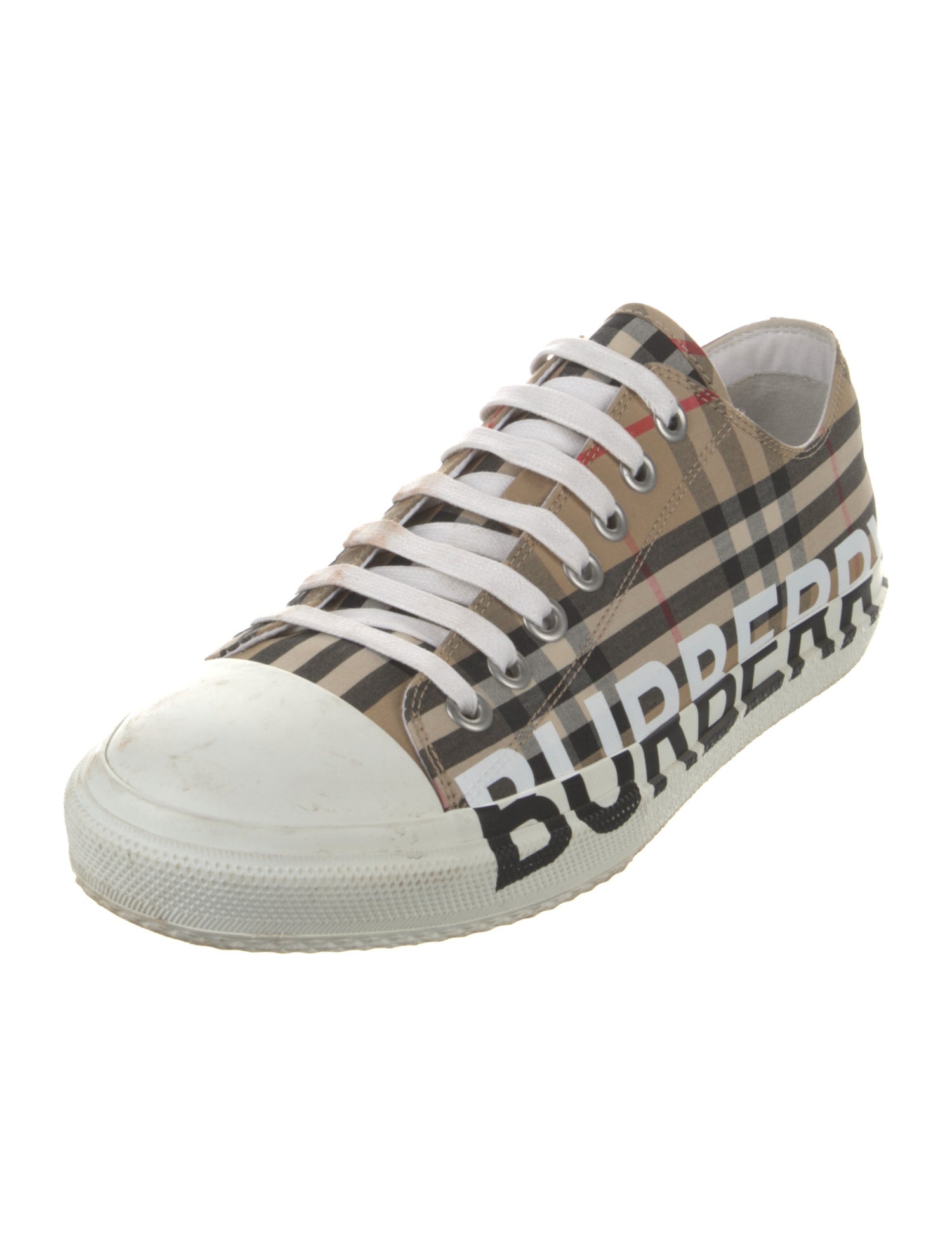 Burberry House Check Pattern Canvas Sneakers