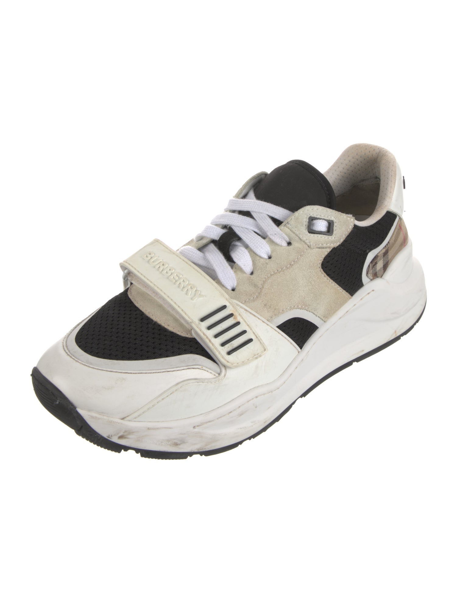 Burberry House Check Pattern Canvas Sneakers