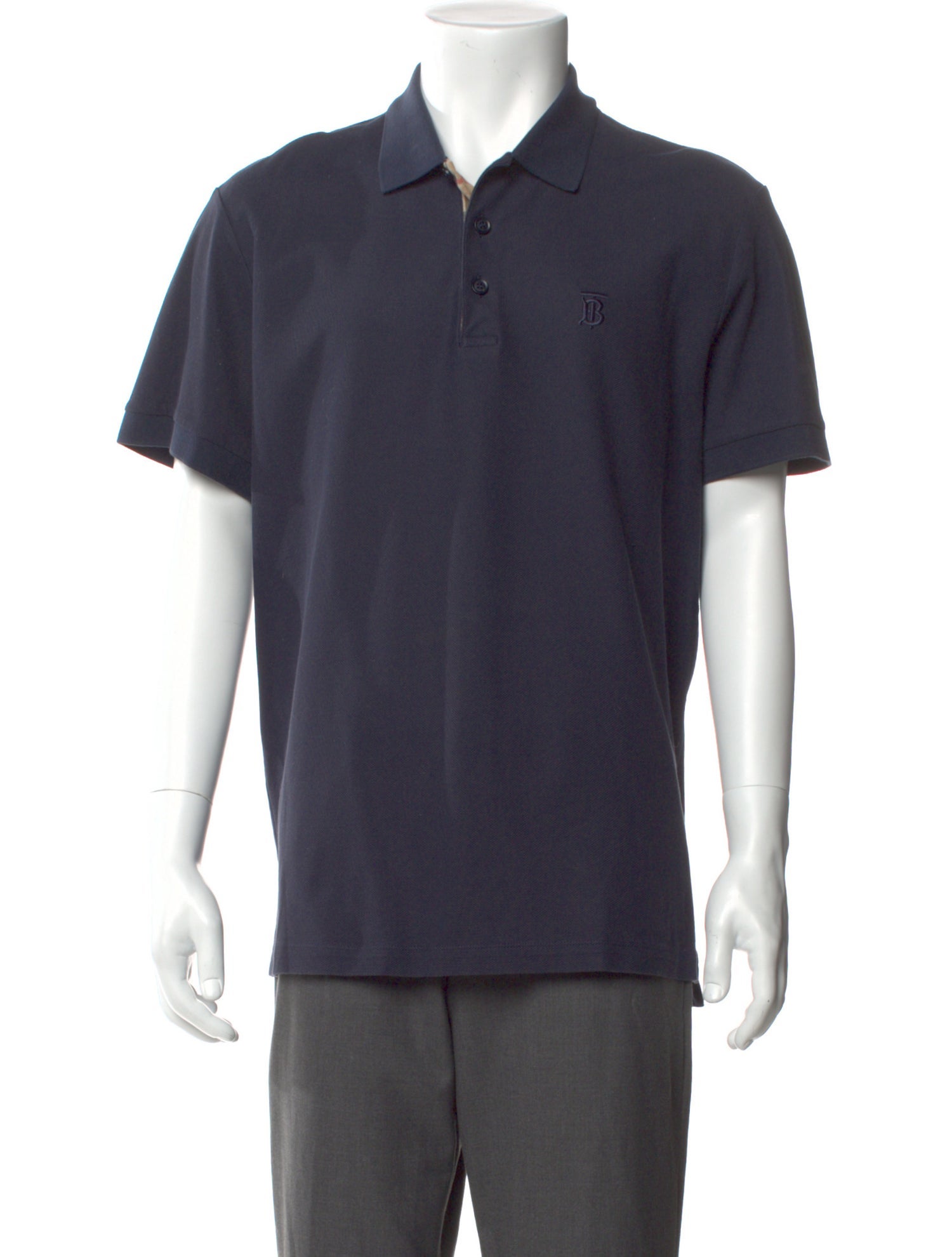 Burberry TB Monogram Collar Polo Shirt