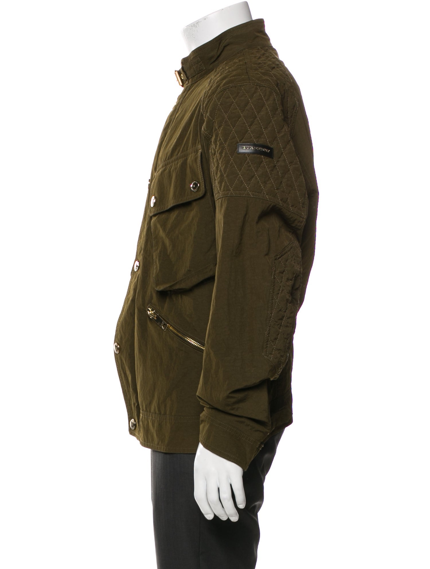 Burberry Smoked Check Pattern Utility Jacket