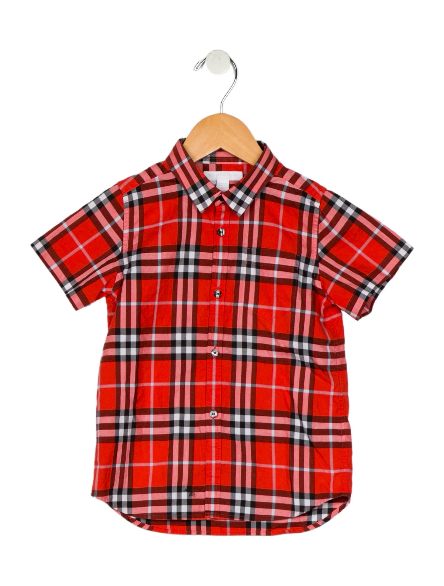 Burberry Boy's short sleeve button-up shirt