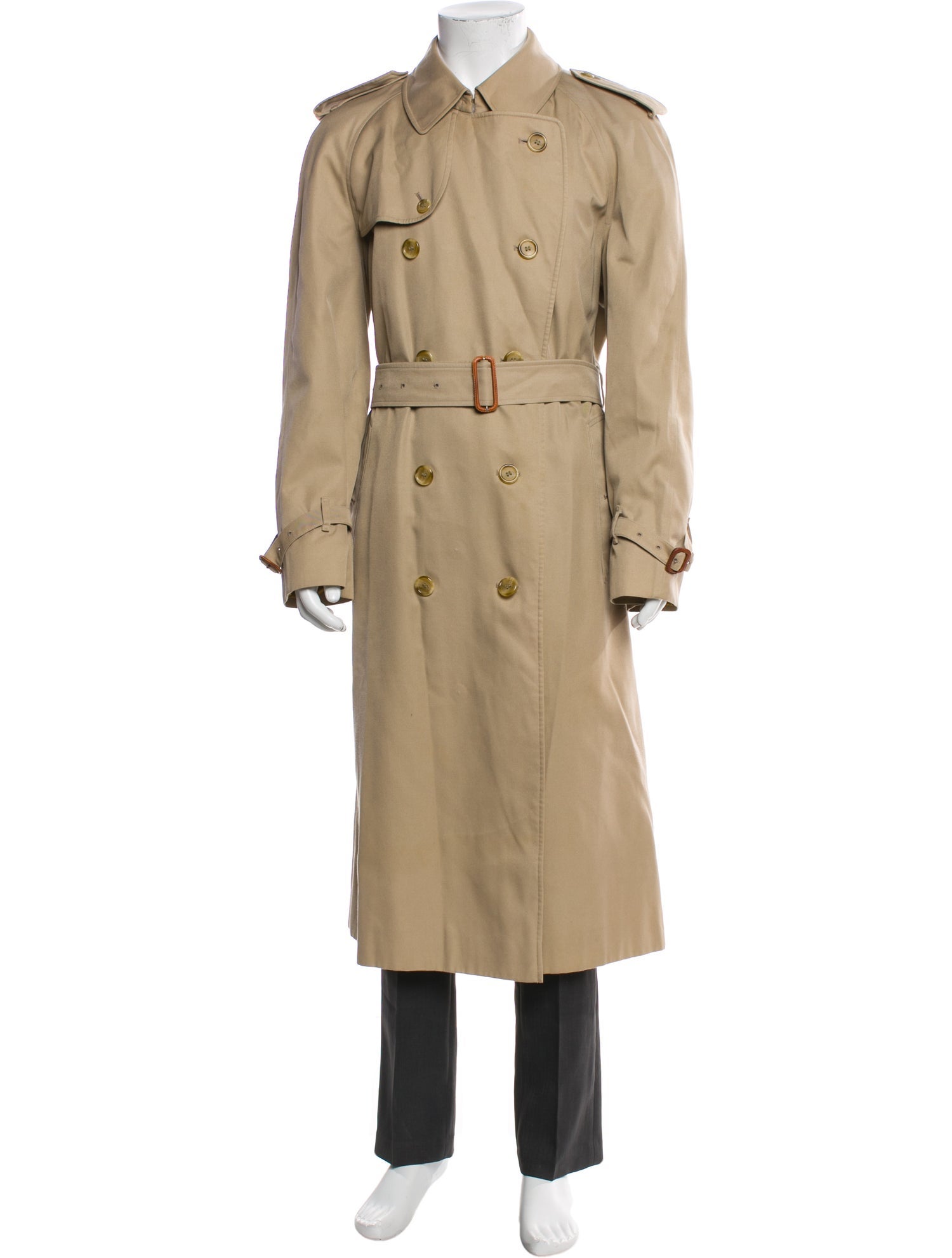 Burberry House Check Pattern Trench Coat