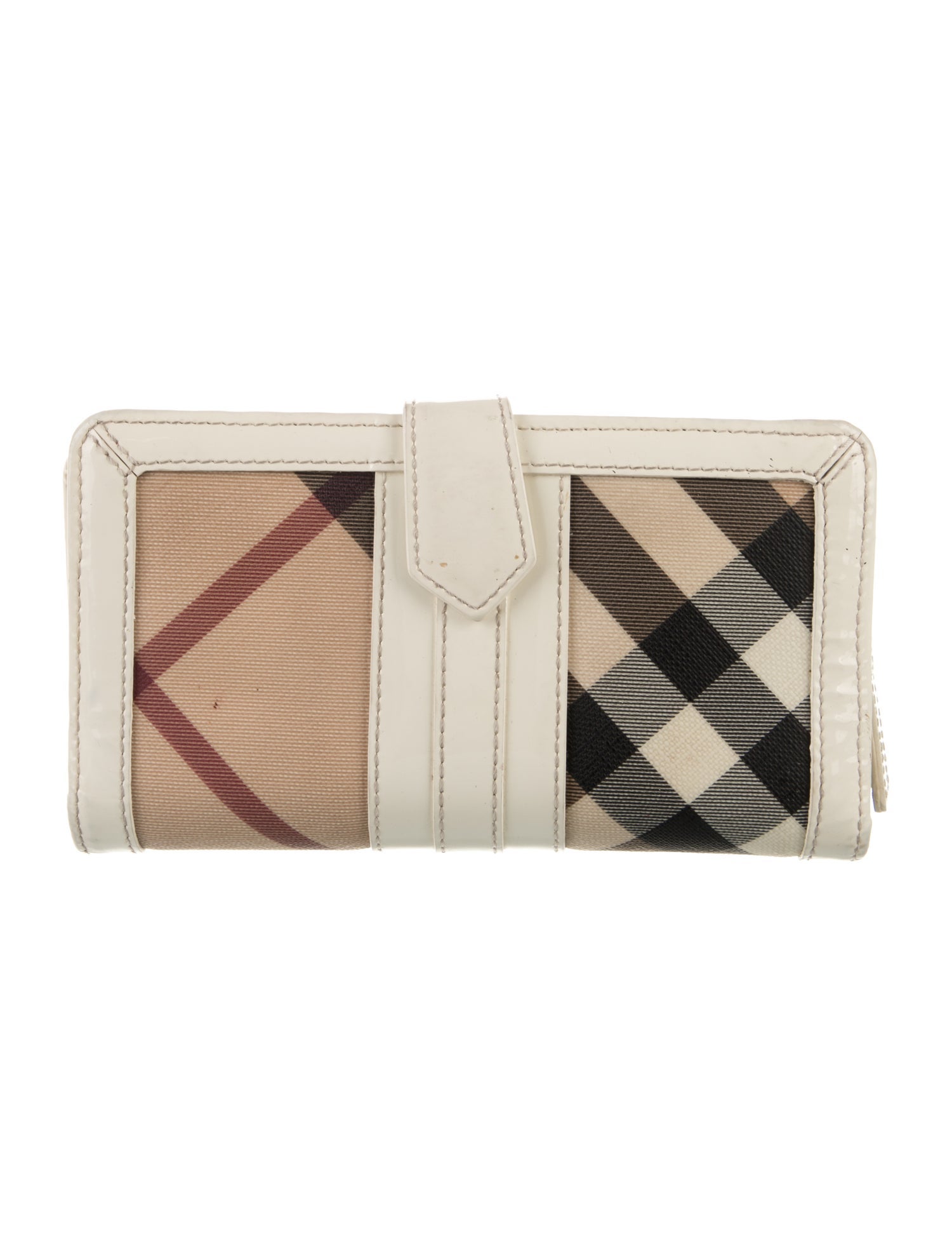 Burberry House Check Pattern Continental Wallet - Neutrals Wallets ...