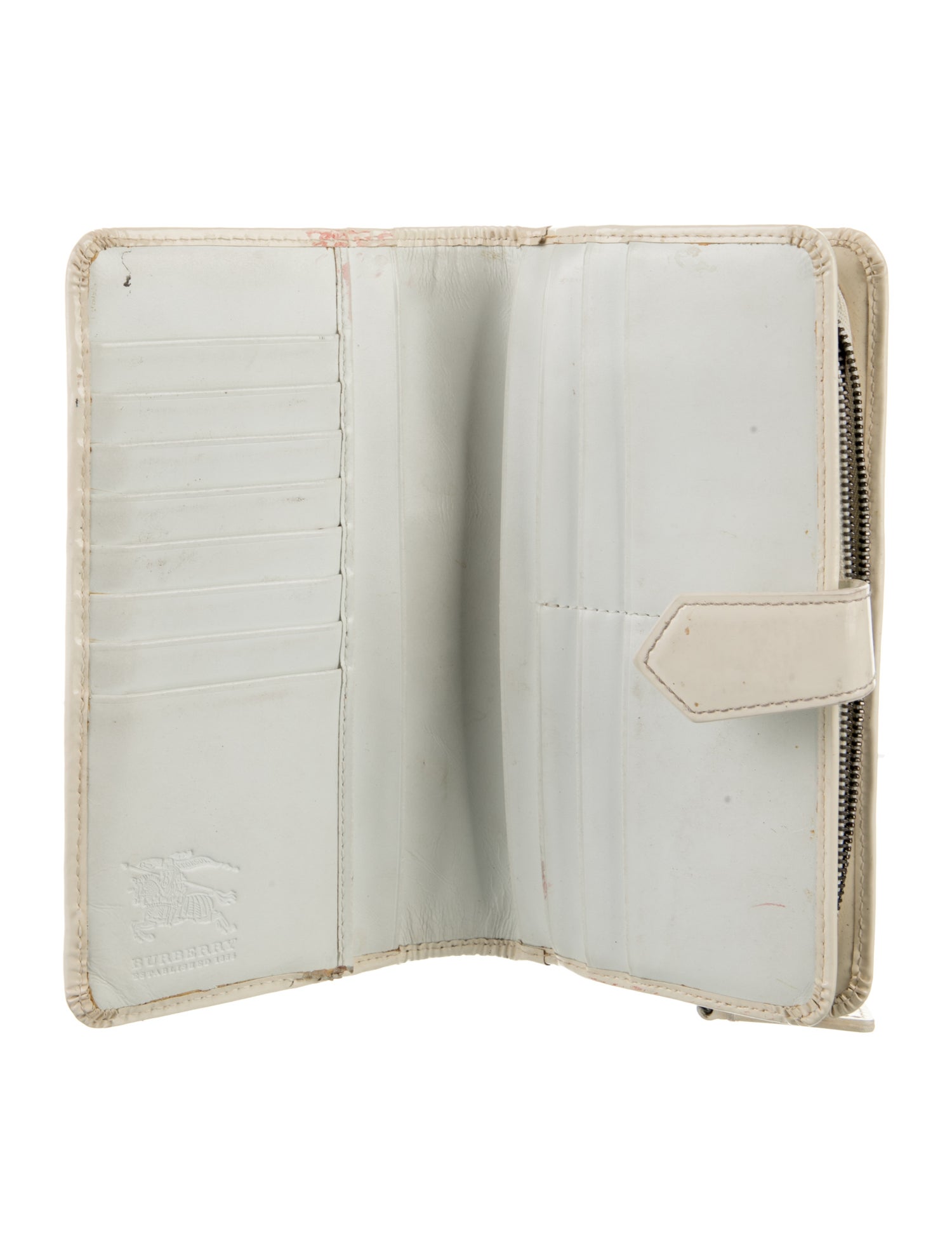 Burberry House Check Pattern Continental Wallet - Neutrals Wallets ...