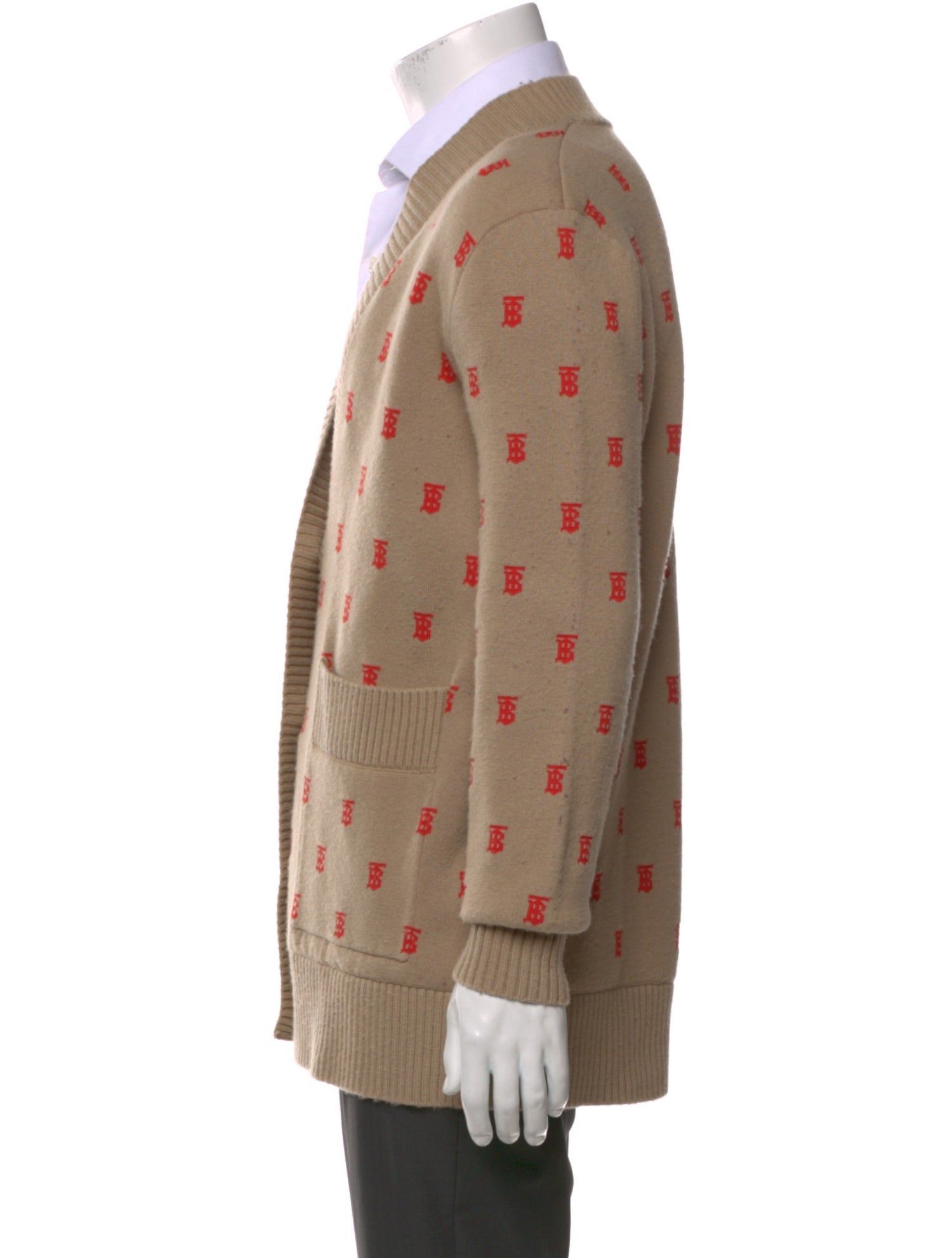 Burberry Printed V-Neck Cardigan