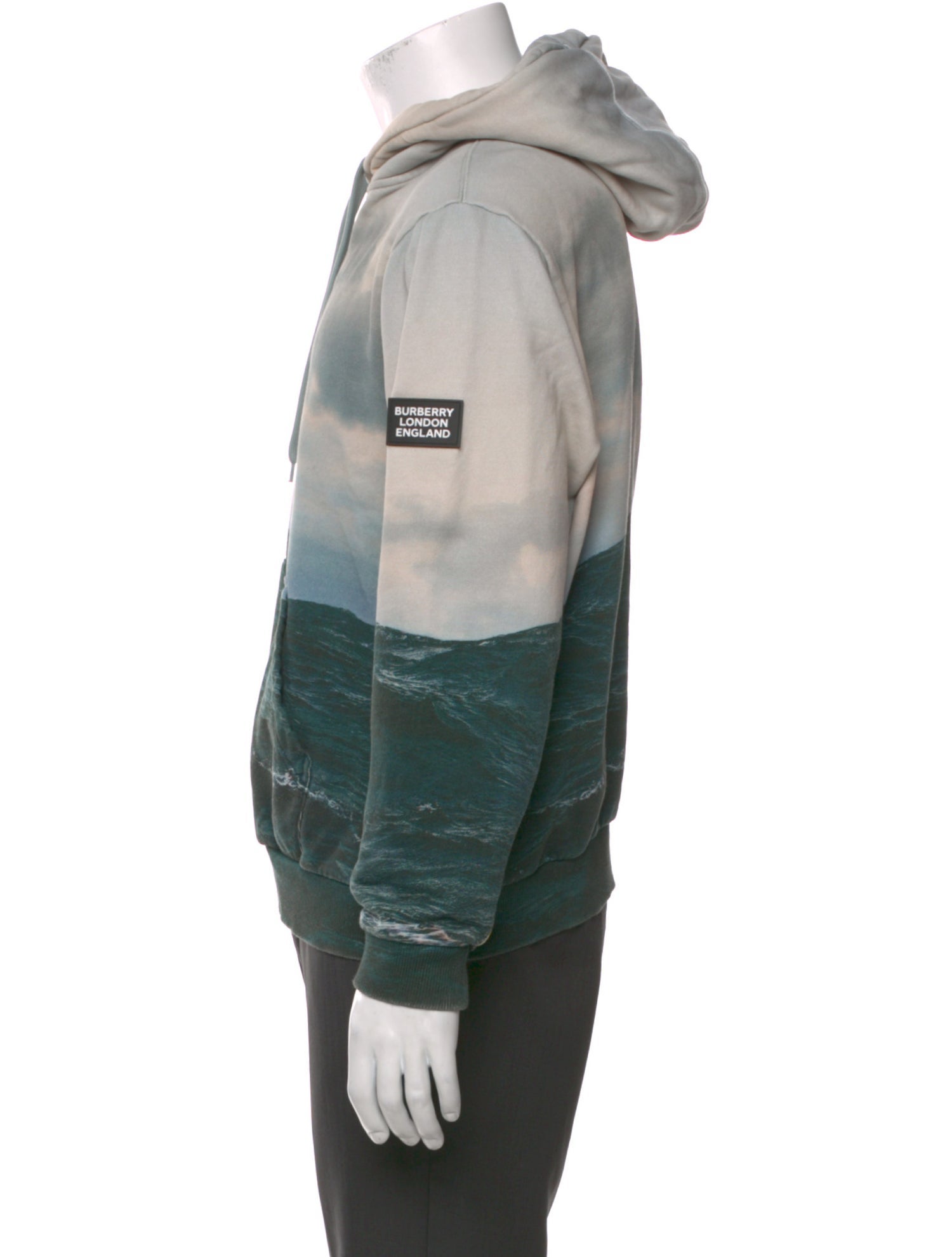 Burberry Printed Crew Neck Hoodie