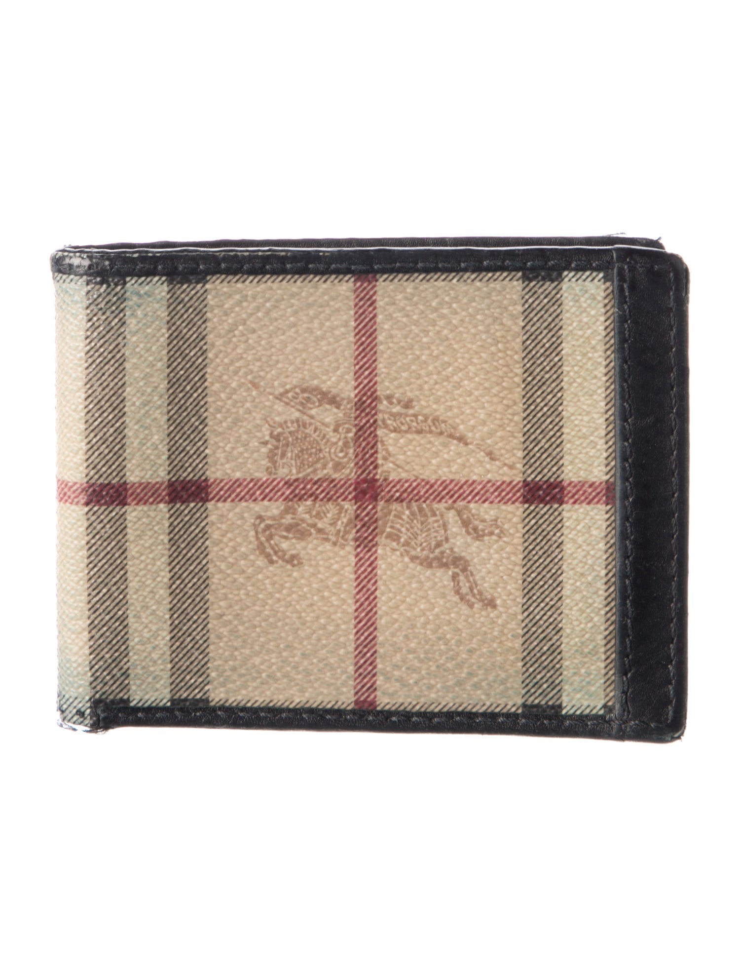 Burberry Haymarket Check Pattern Printed Bifold Wallet