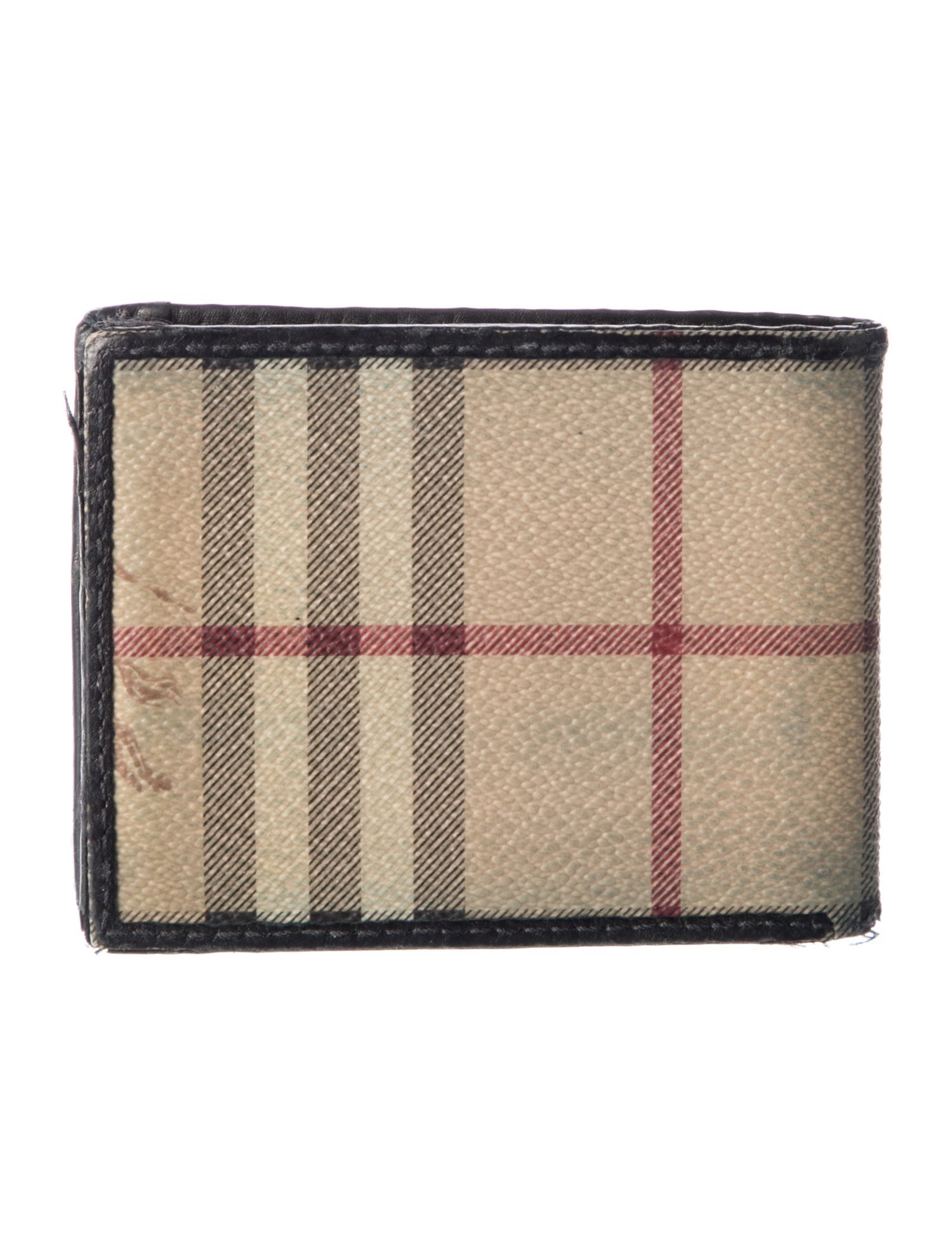 Burberry Haymarket Check Pattern Printed Bifold Wallet