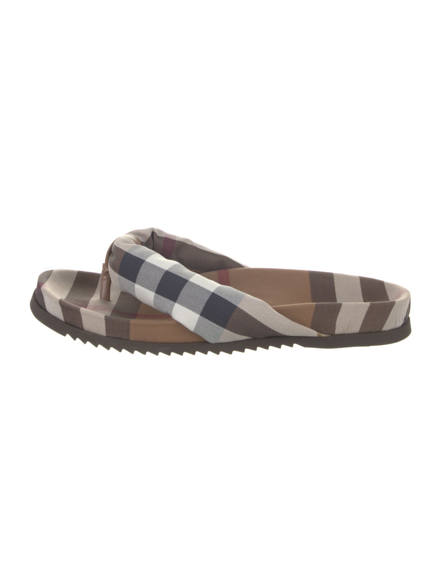 Burberry House Check Pattern Canvas Slides