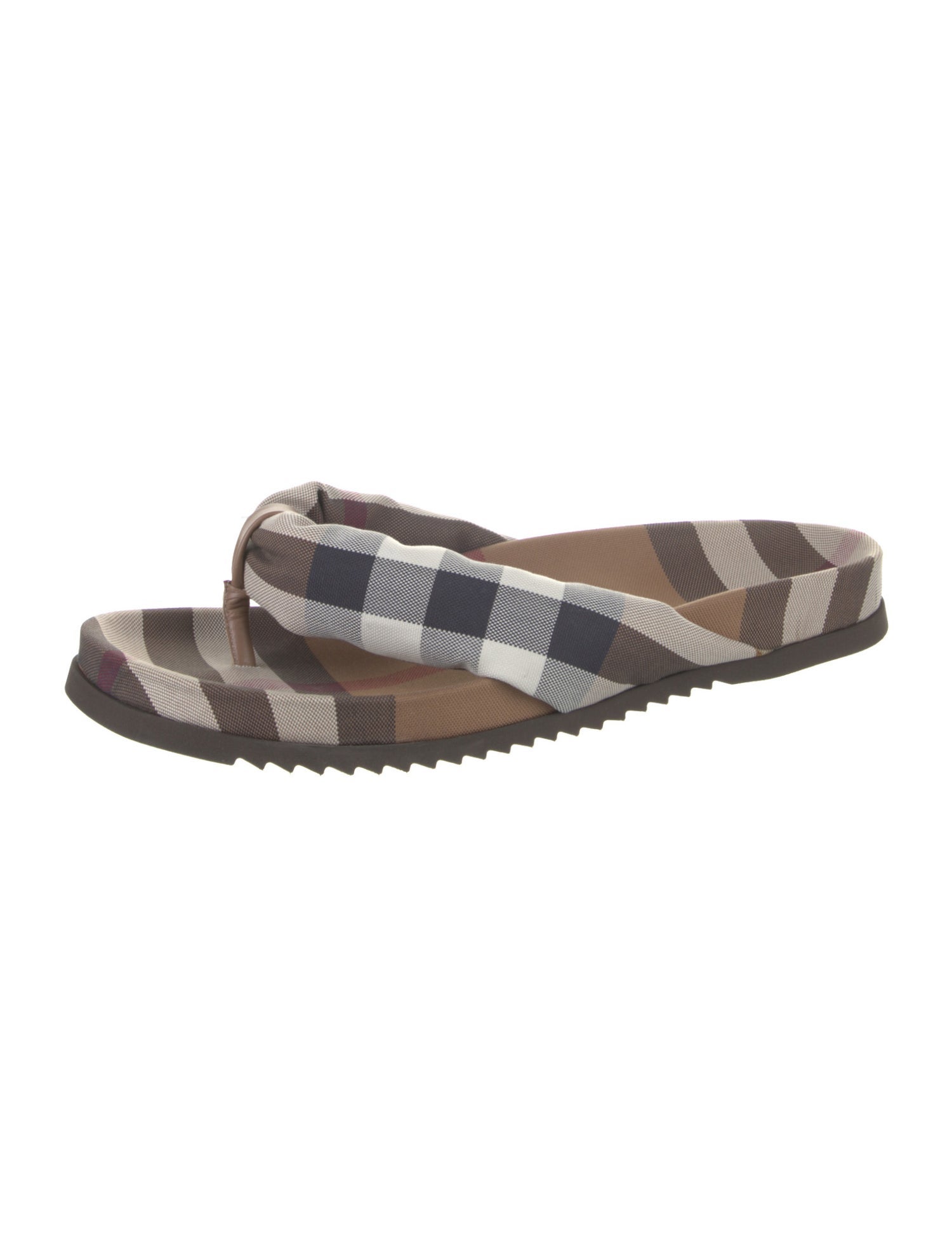 Burberry House Check Pattern Canvas Slides