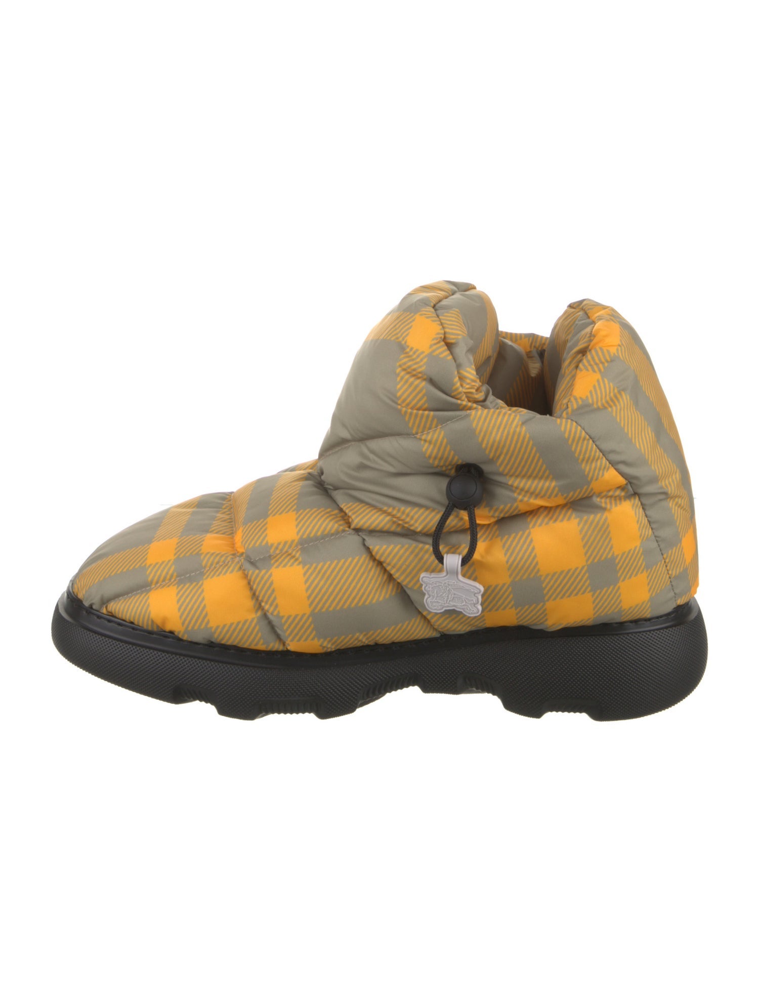 Burberry Plaid Print Snow Boots