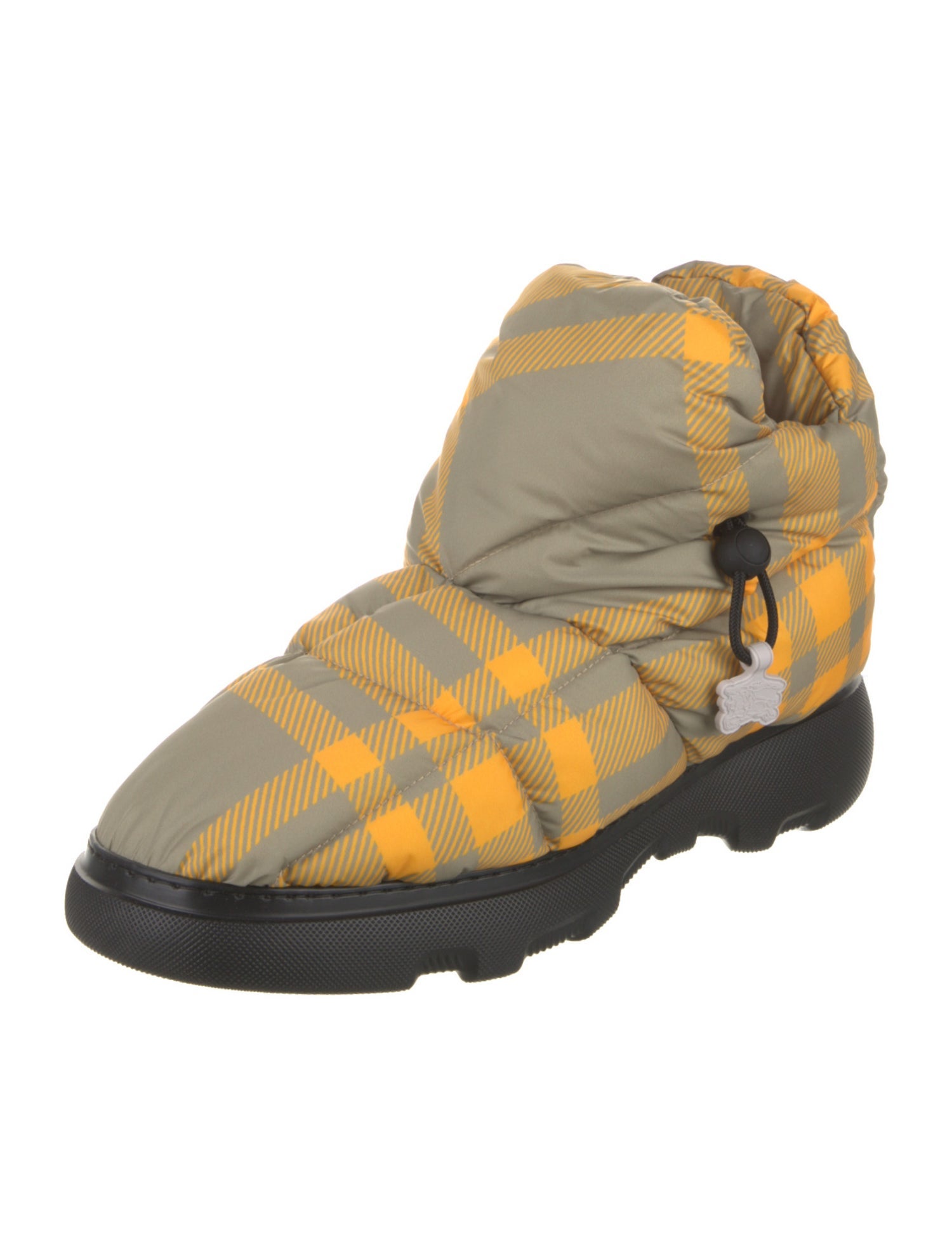 Burberry Plaid Print Snow Boots