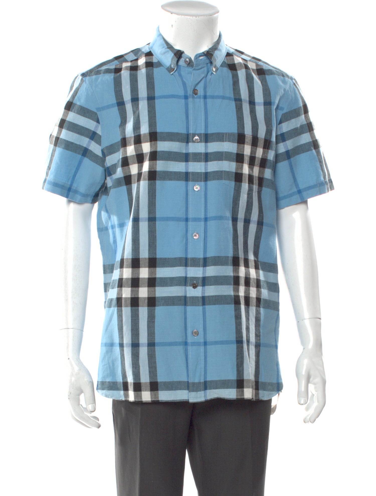 Burberry House Check Pattern Short Sleeve Shirt