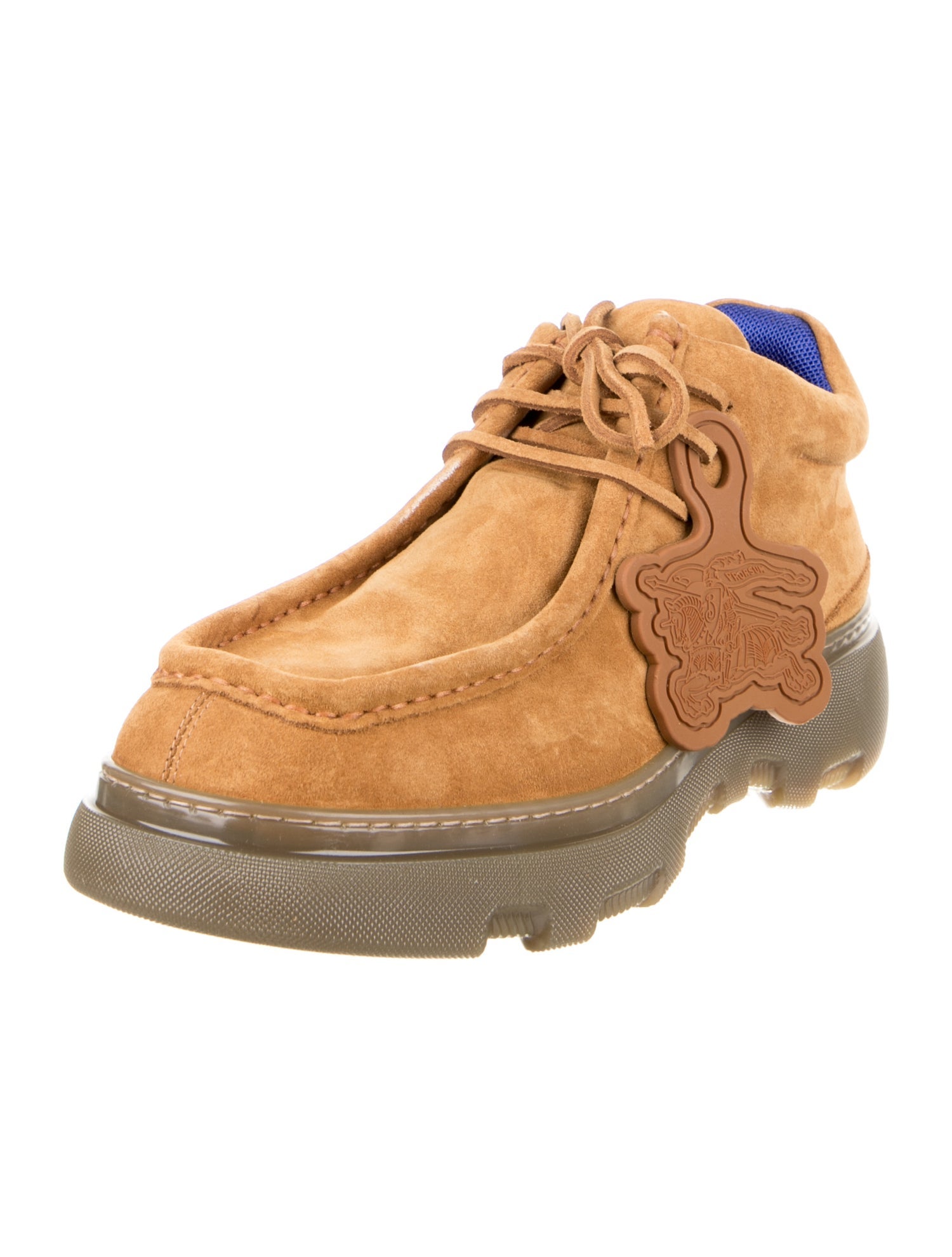 Burberry Suede Mesh Accents Slippers