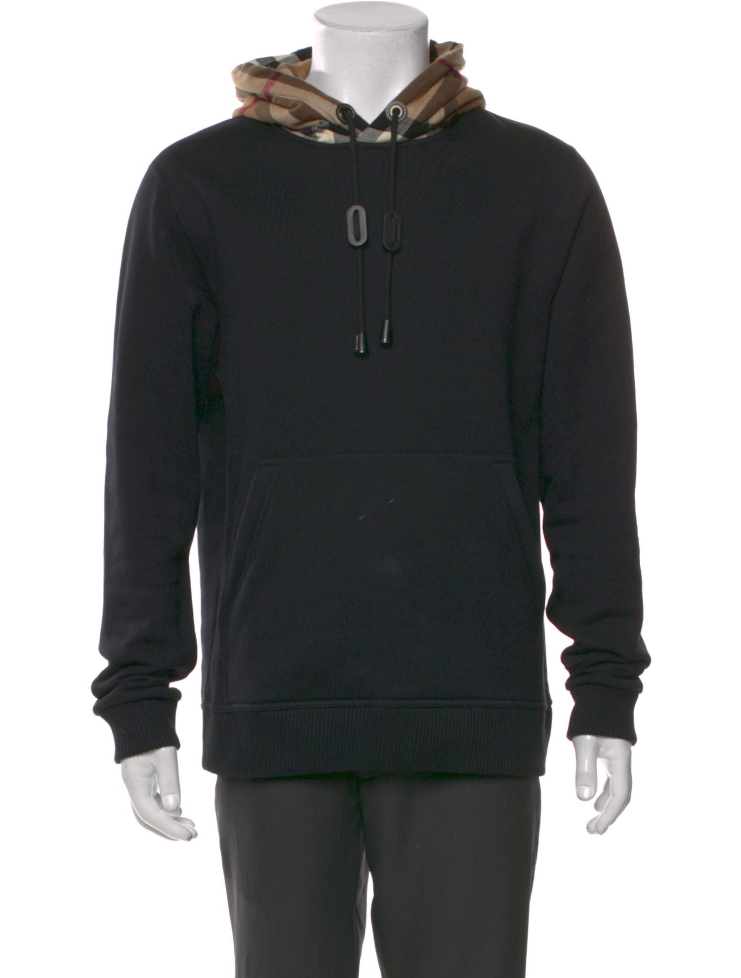 Burberry House Check Pattern Crew Neck Hoodie