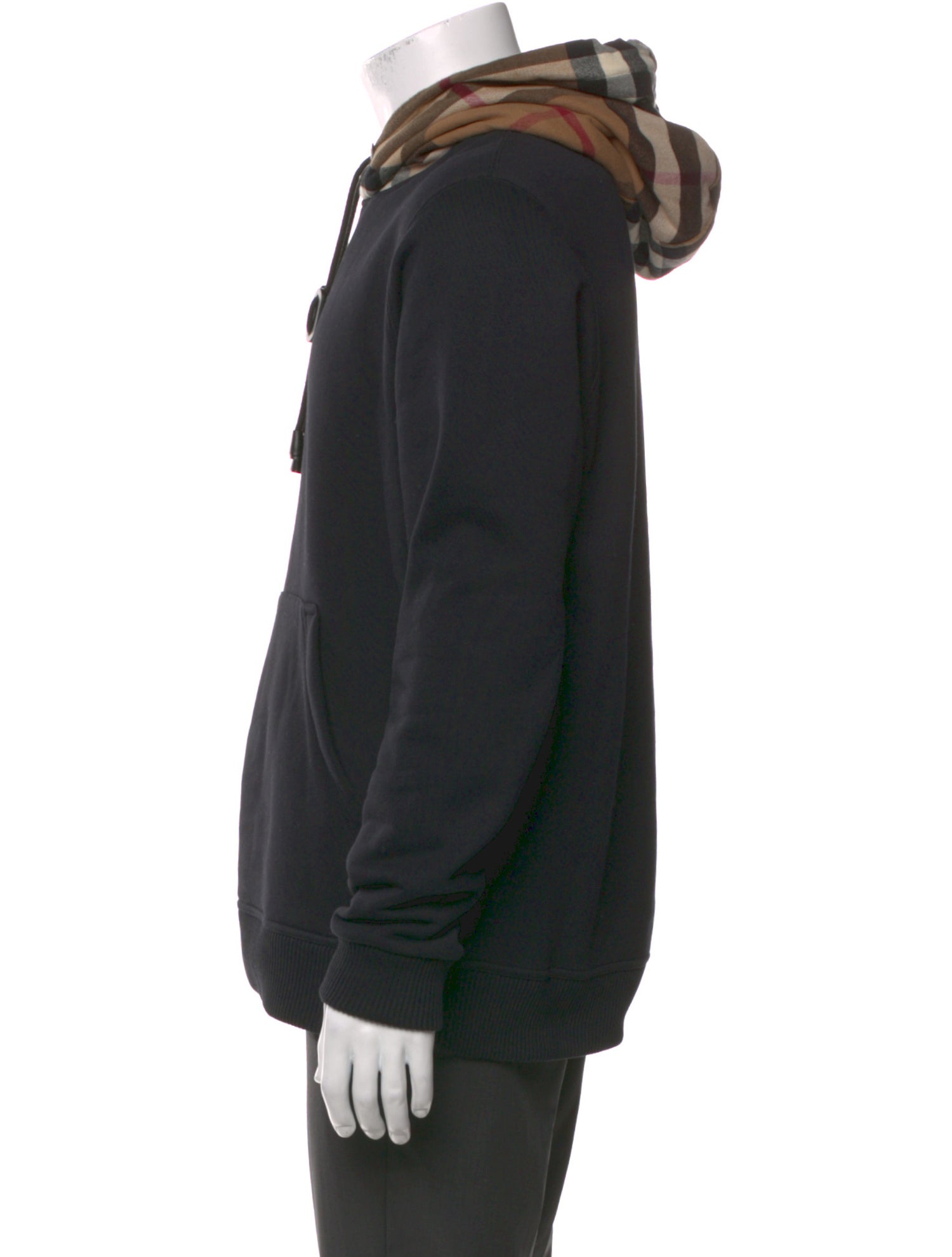 Burberry House Check Pattern Crew Neck Hoodie