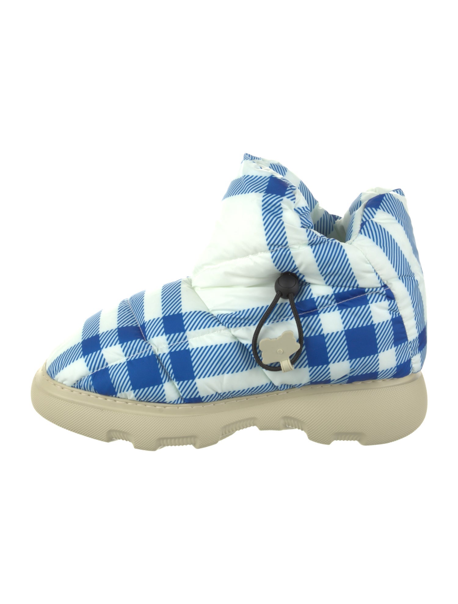 Burberry House Check Pattern Nylon Snow Boots