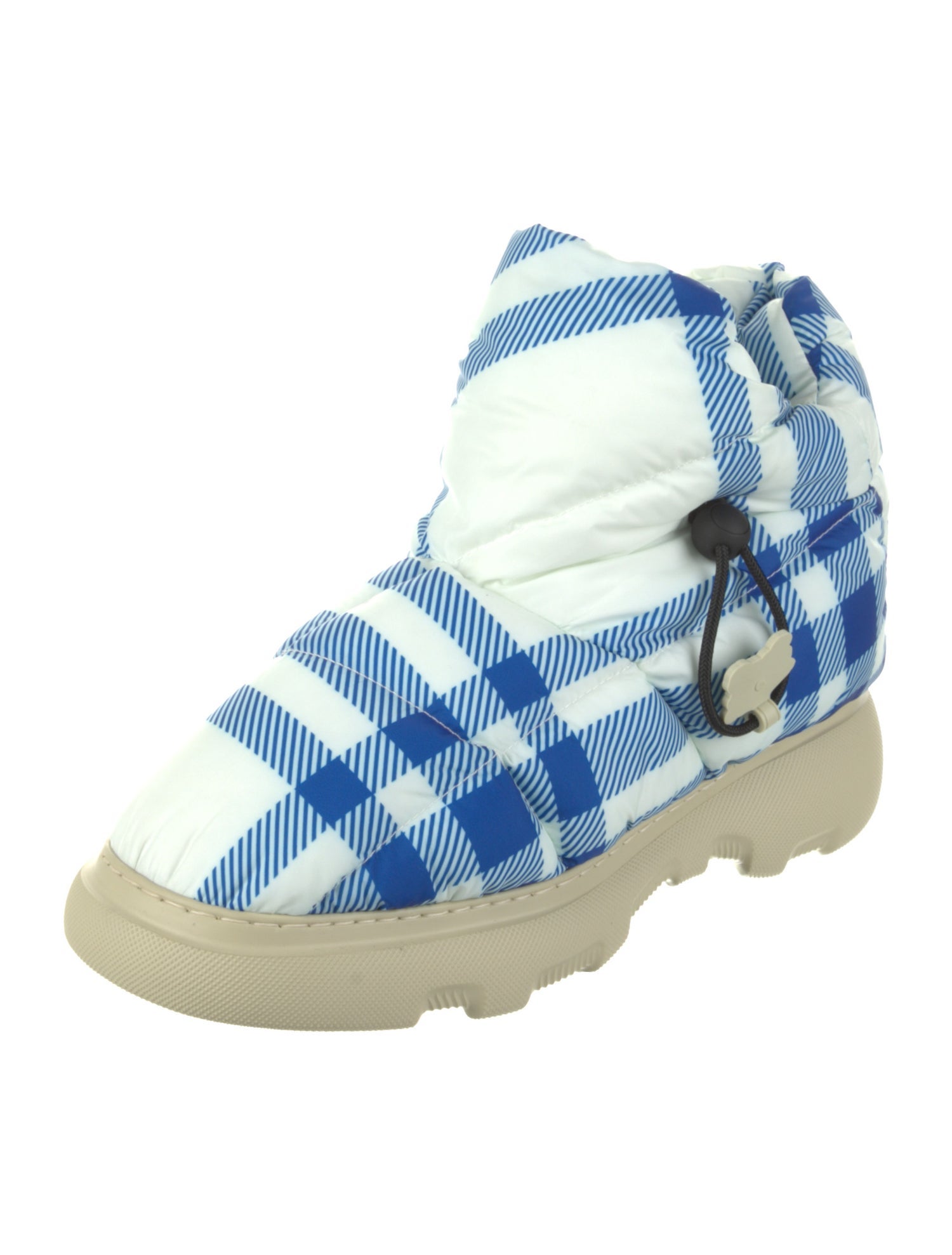 Burberry House Check Pattern Nylon Snow Boots