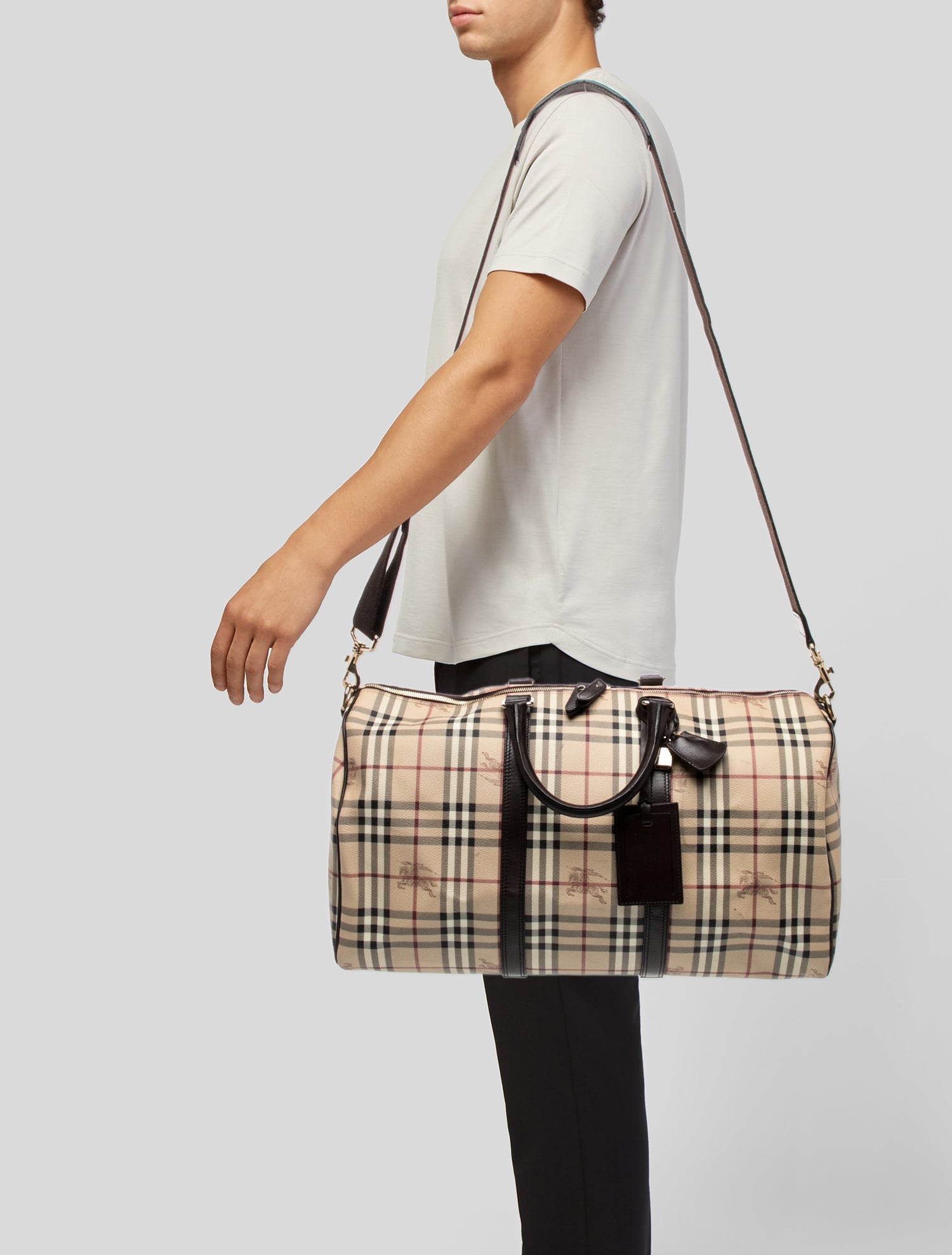 Burberry Haymarket Check Weekender Bag