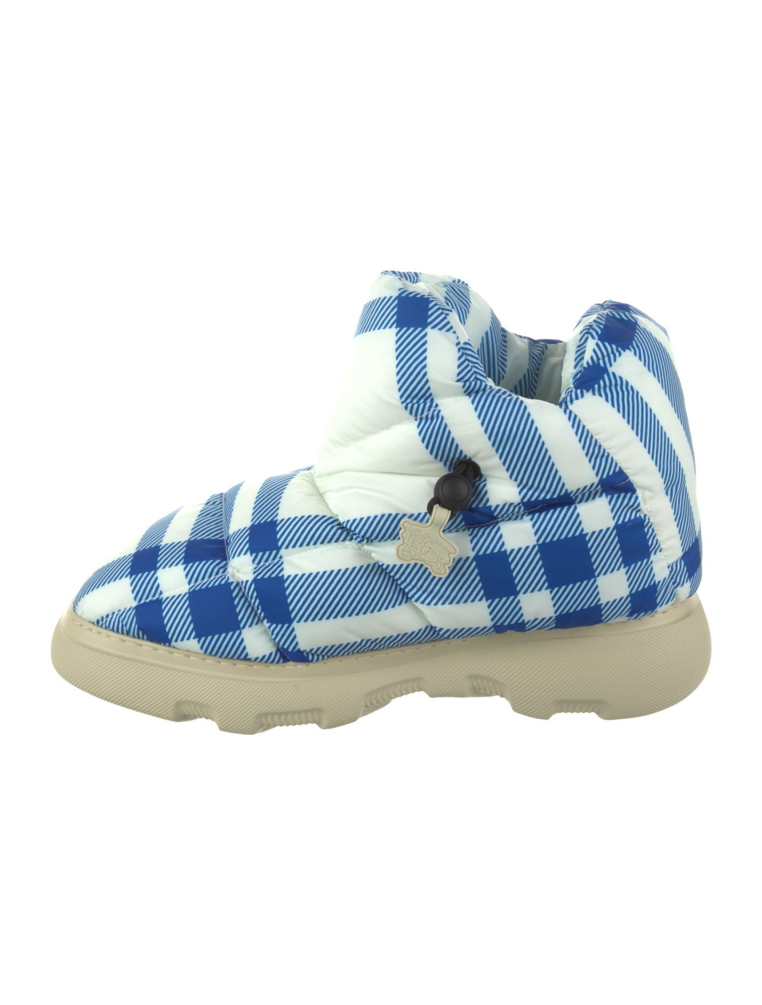 Burberry House Check Pattern Nylon Snow Boots