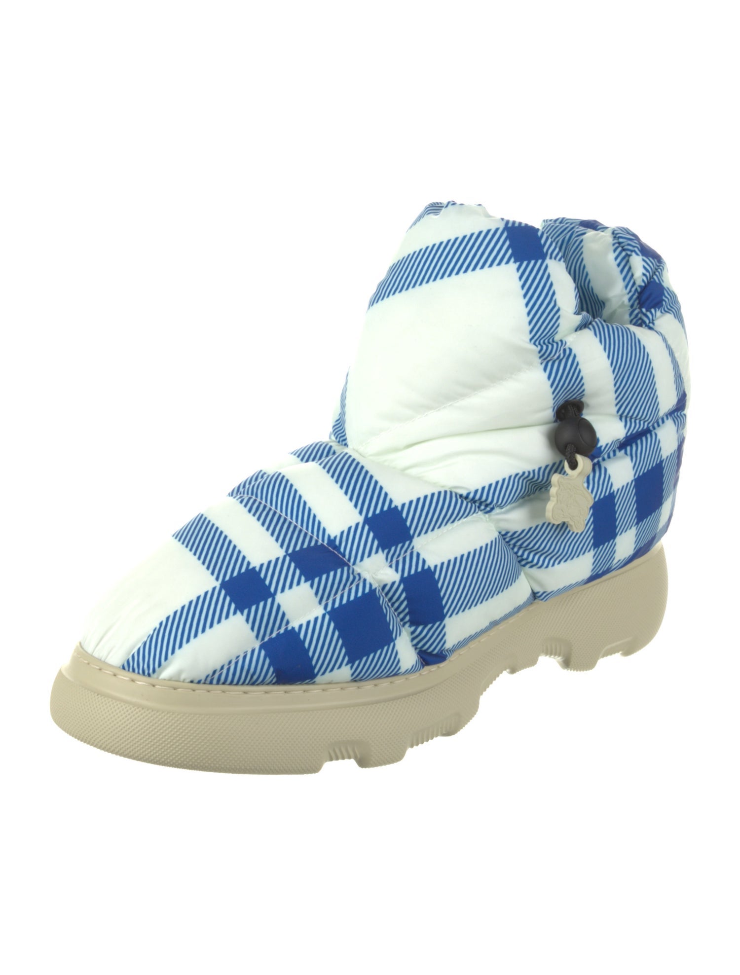 Burberry House Check Pattern Nylon Snow Boots