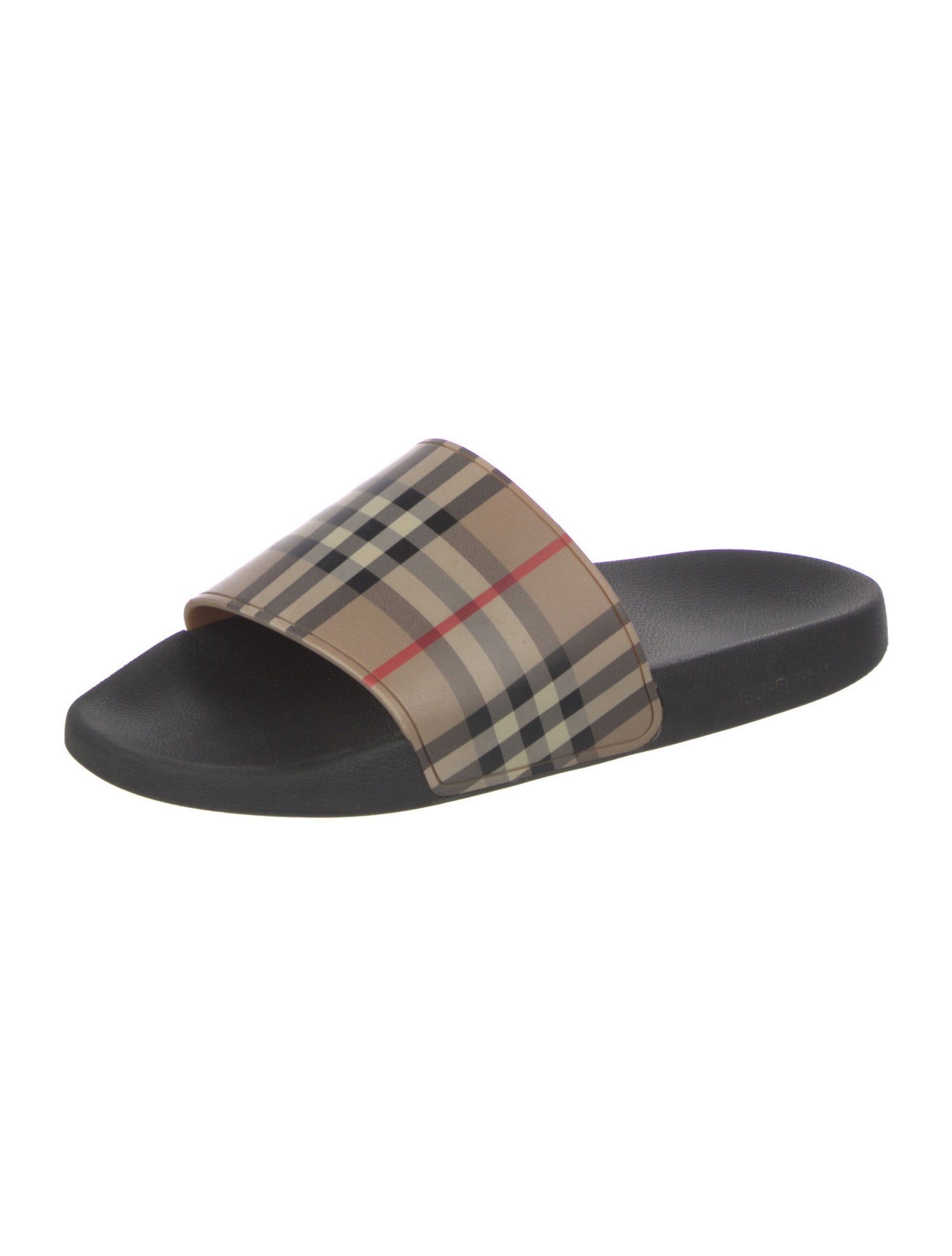 Burberry Nova Check Pattern Rubber Slides