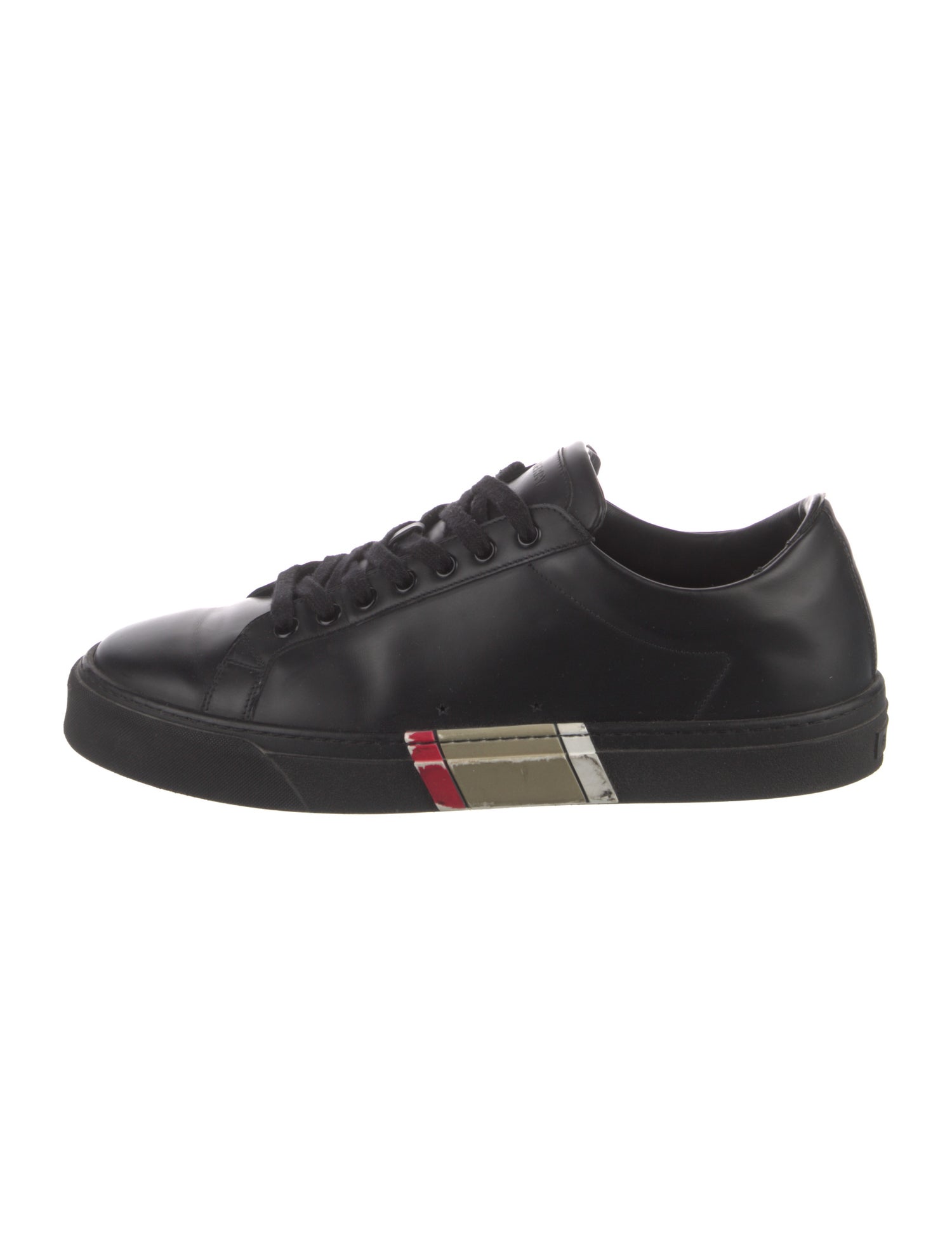 Burberry Abstract Check Leather Sneakers