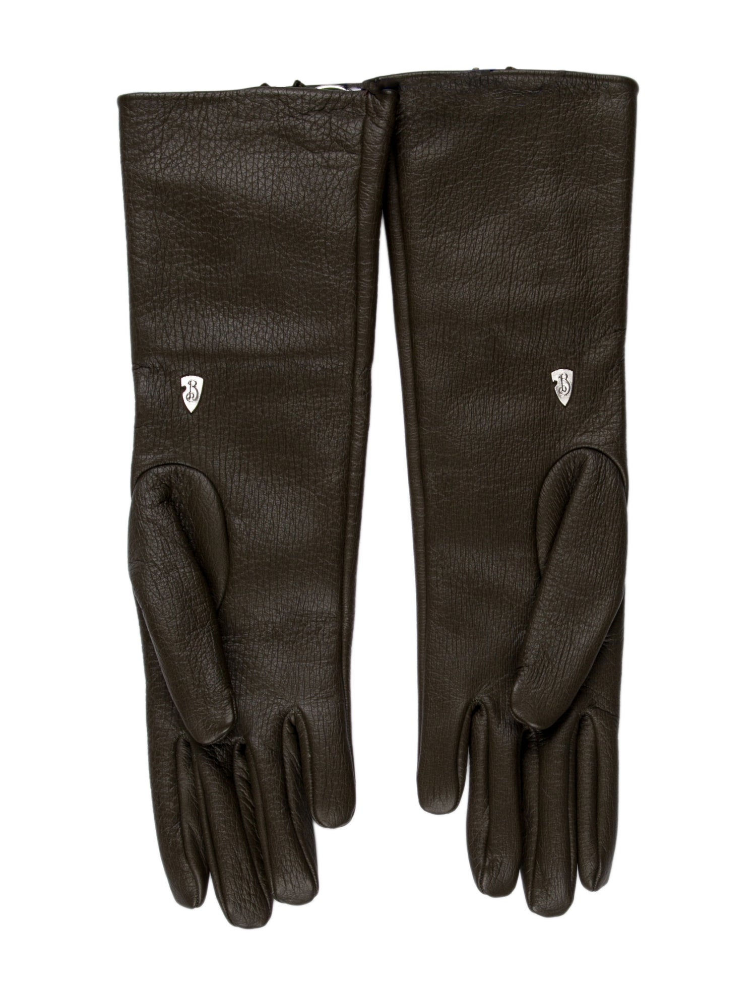Burberry Leather Winter Gloves w/Tags
