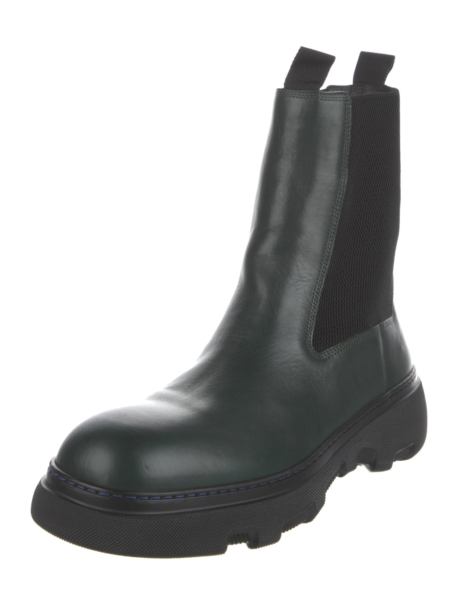 Burberry Patent Leather Chelsea Boots