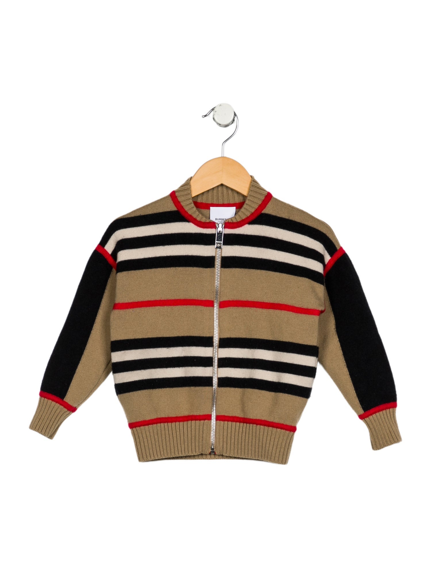 Burberry Boys' Check Pattern Wool Sweater