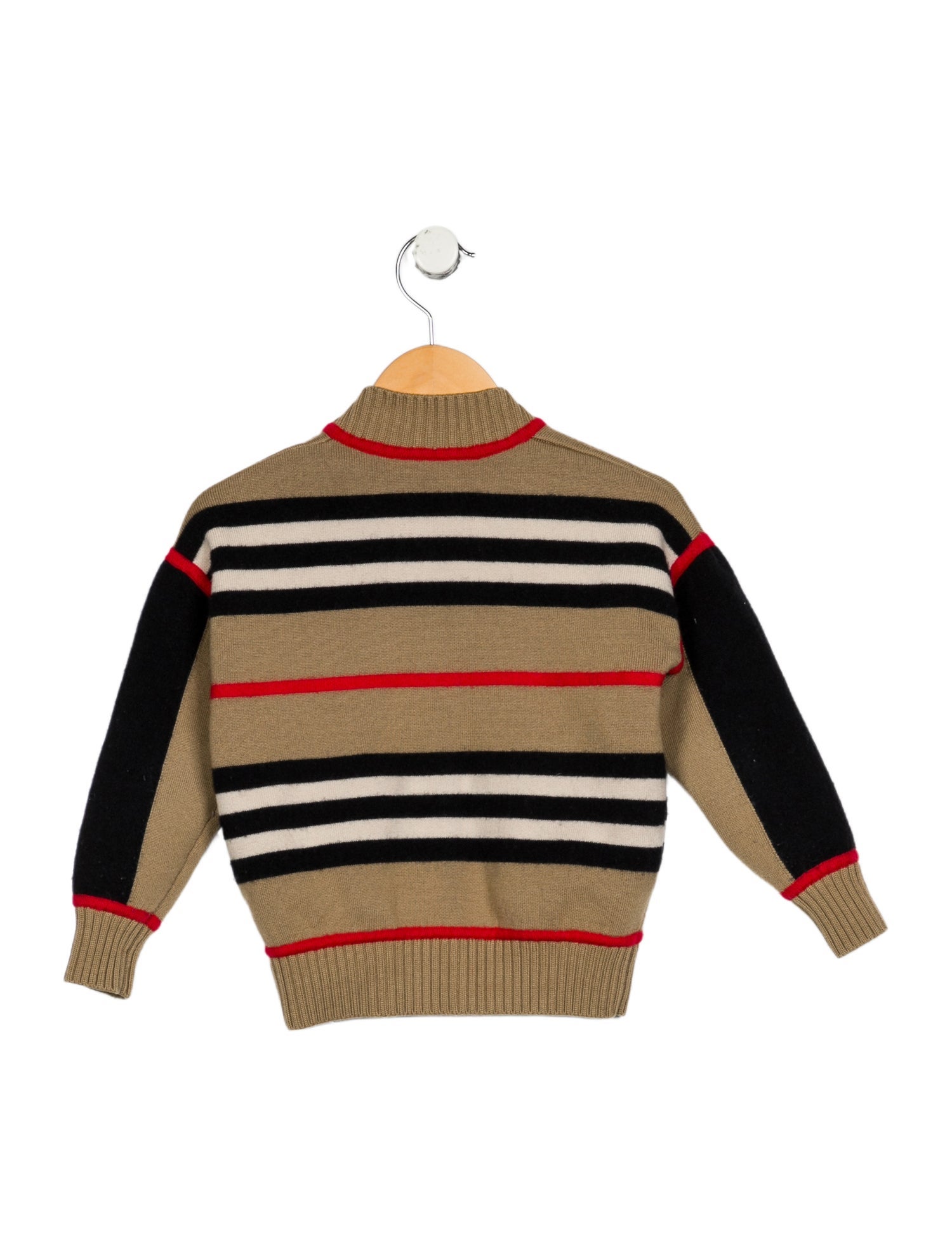Burberry Boys' Check Pattern Wool Sweater