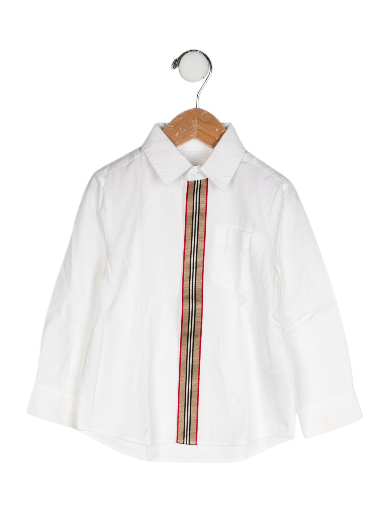 Burberry Check Trim Dress Shirt