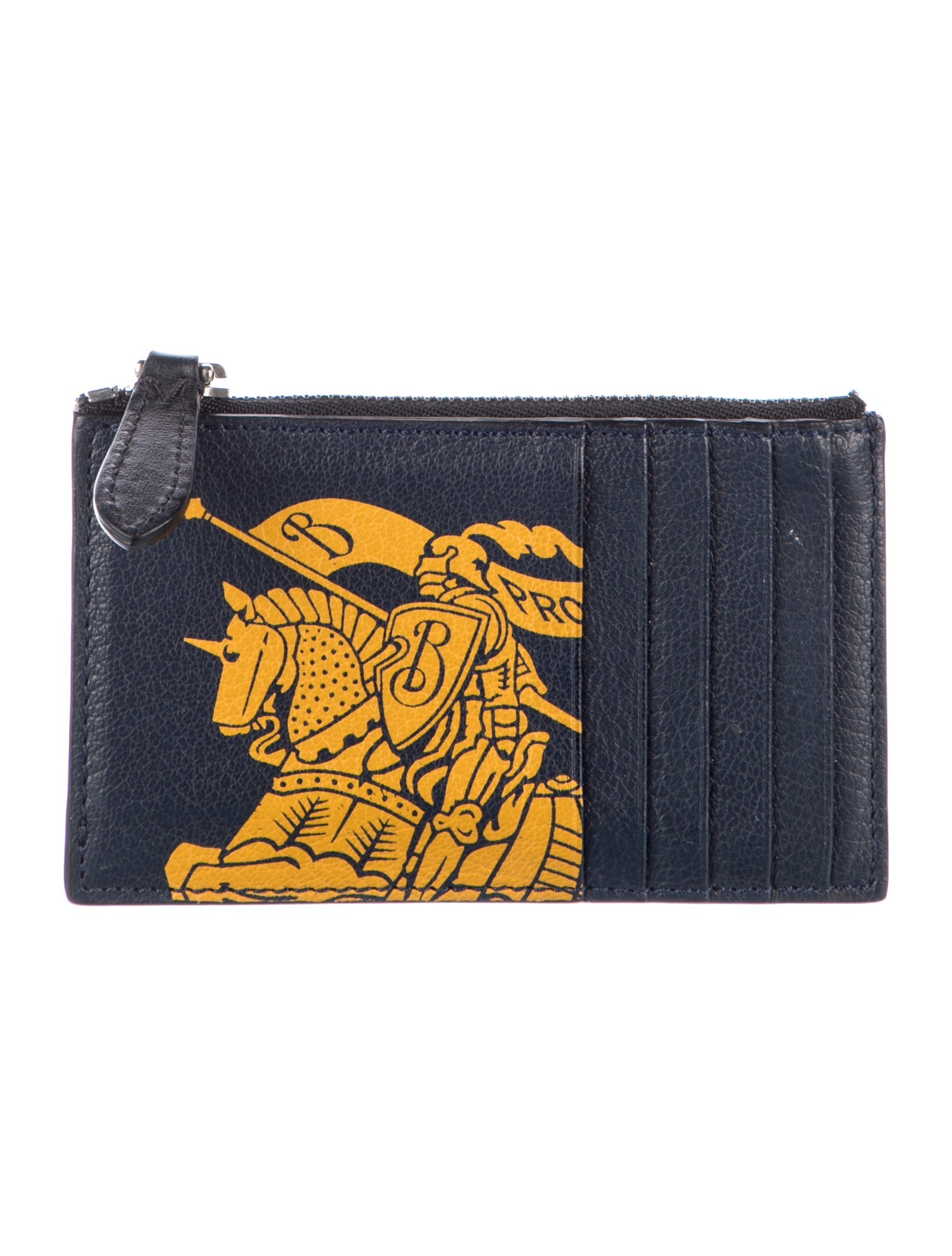 Burberry Leather Graphic Print Wallet