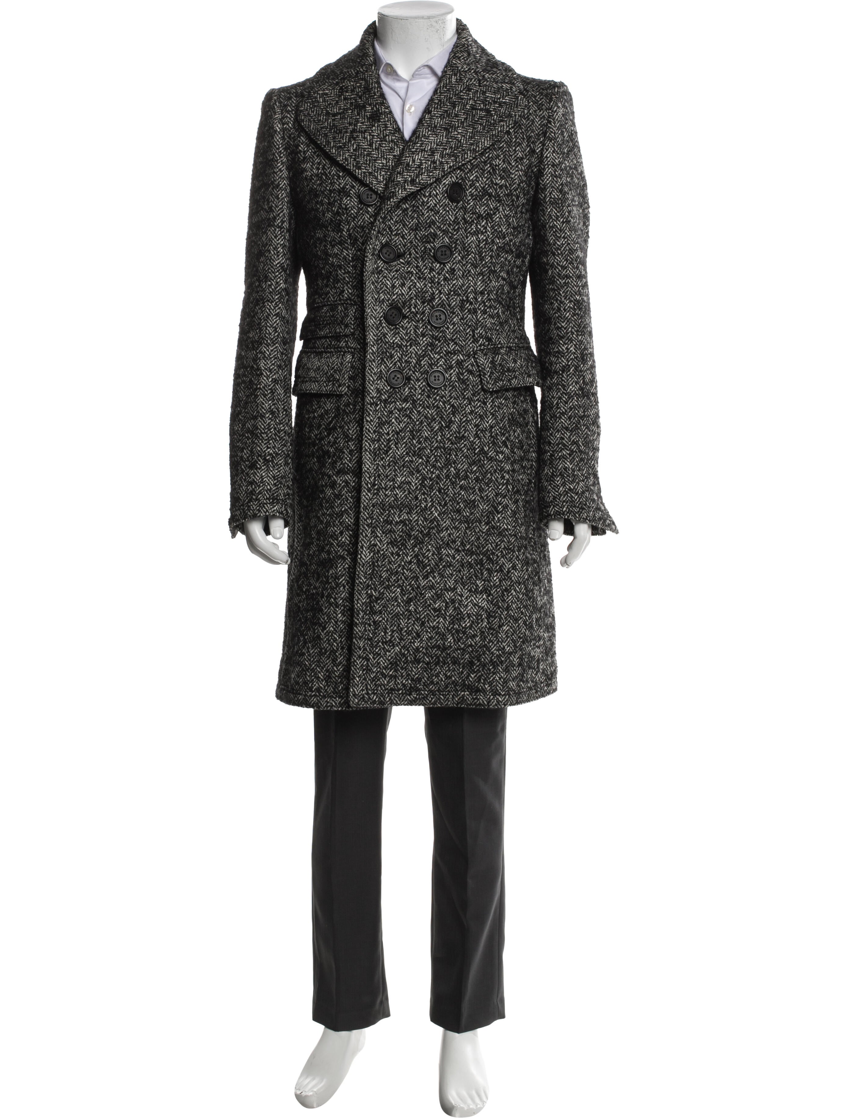 Burberry Prorsum Tweed Pattern Overcoat