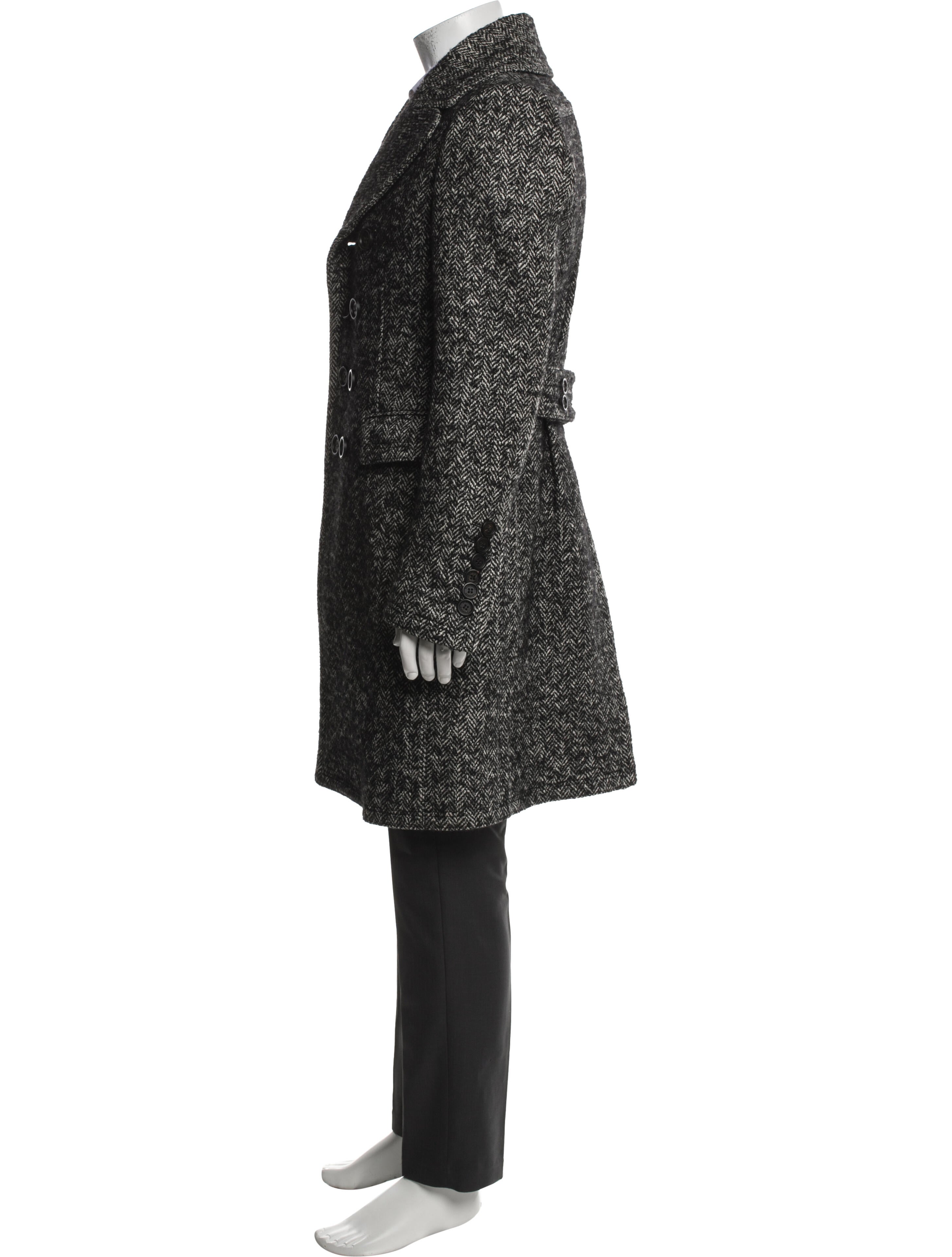 Burberry Prorsum Tweed Pattern Overcoat