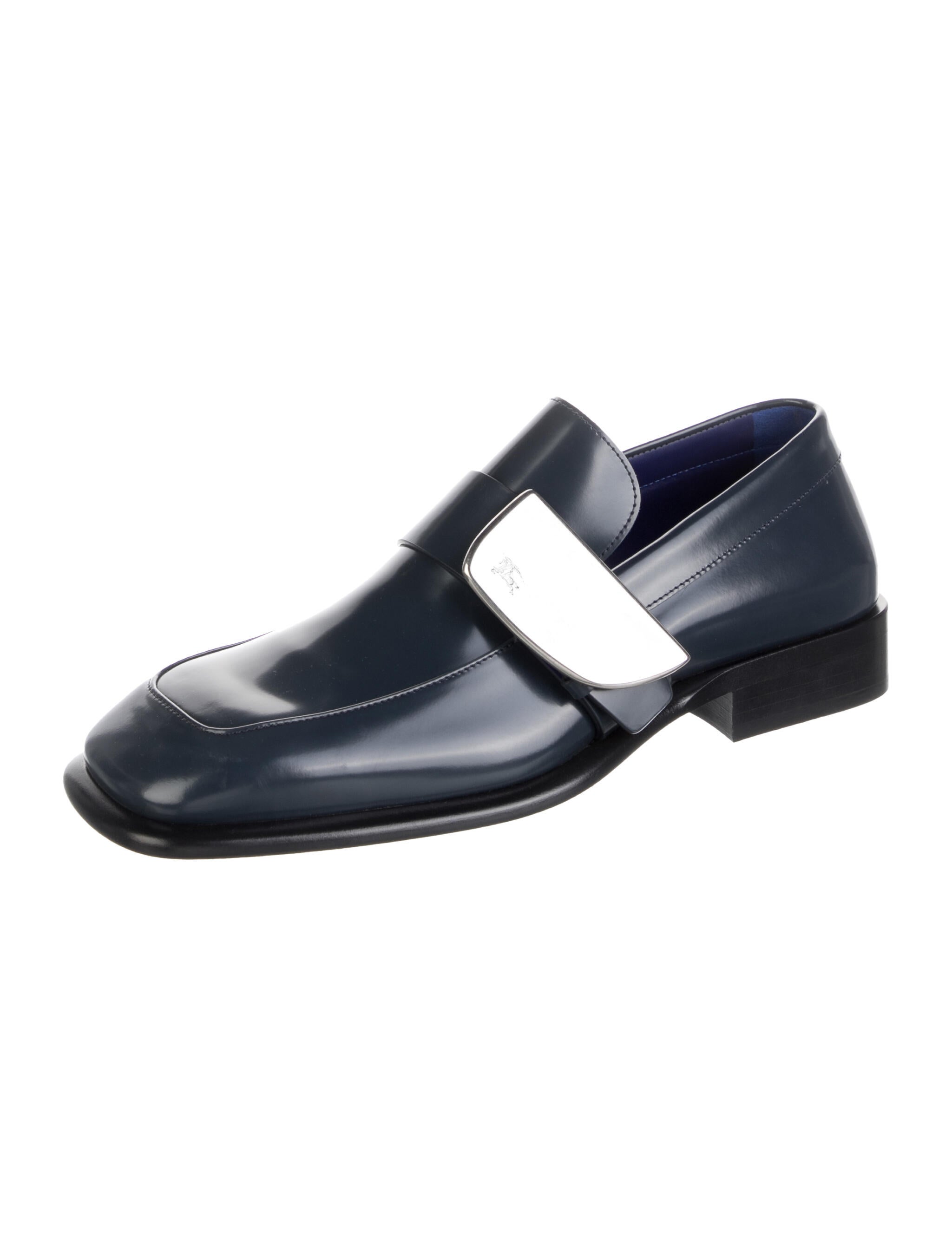 Burberry Leather Dress Loafers
