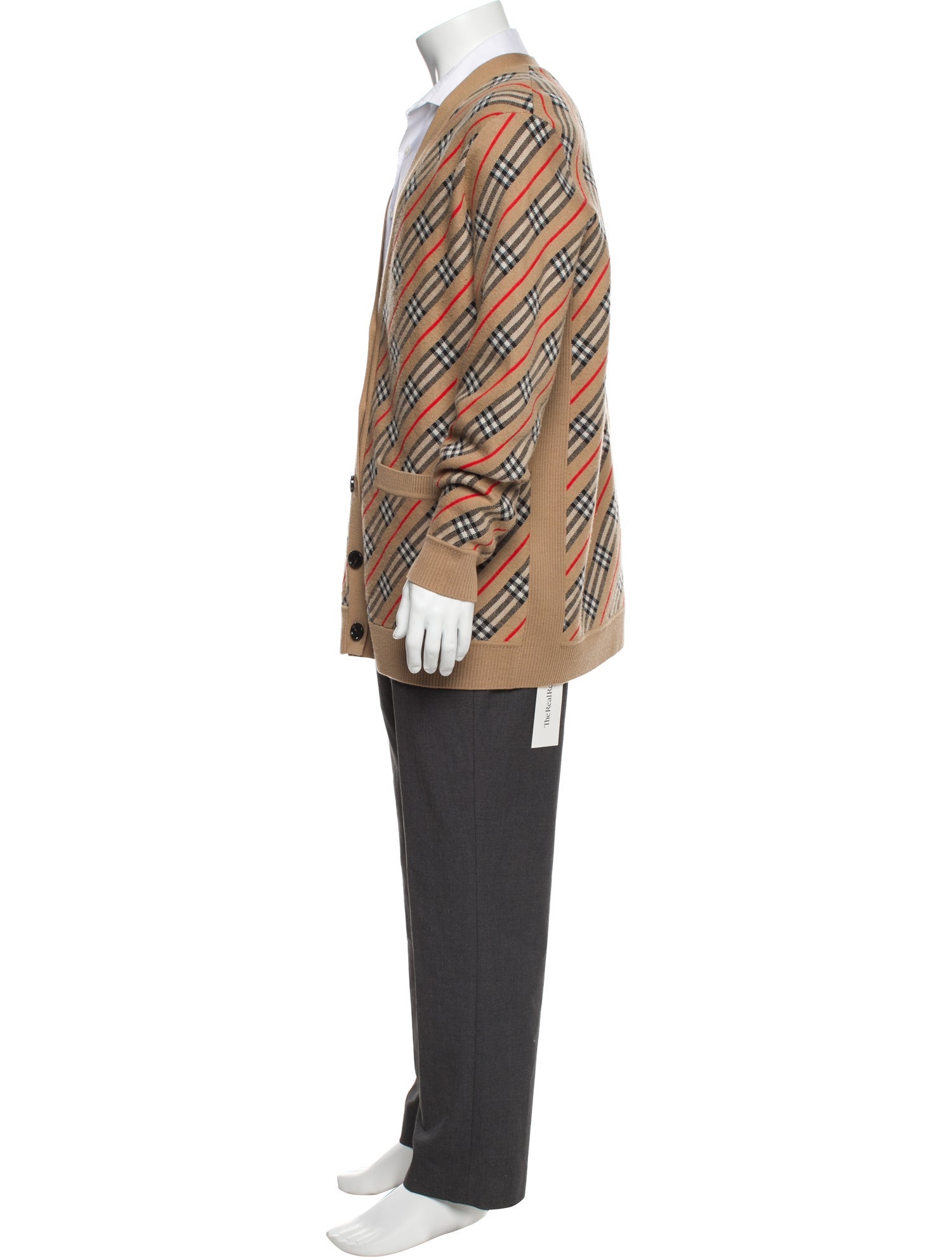 Burberry Merino Wool Printed Cardigan