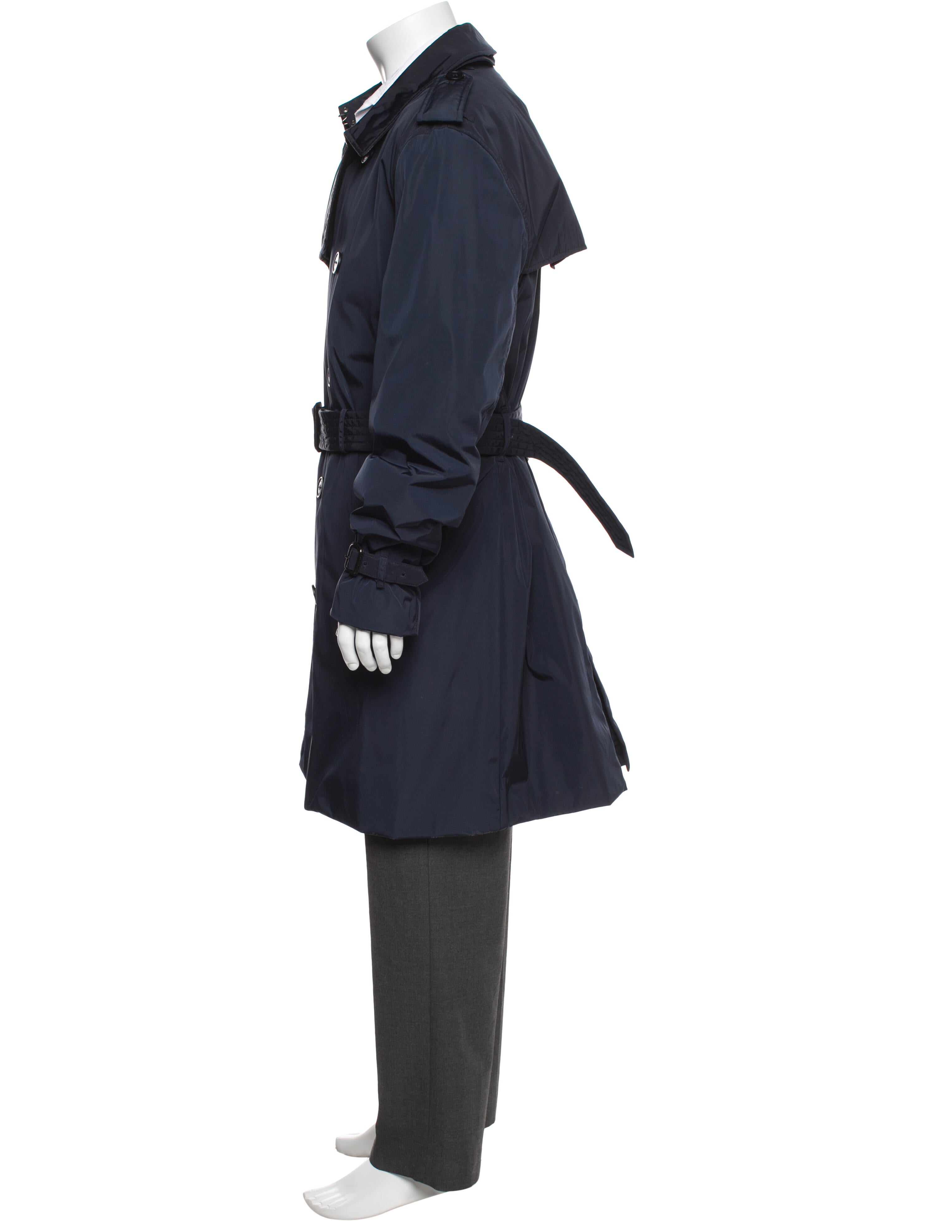 Burberry Nova Check Pattern Trench Coat