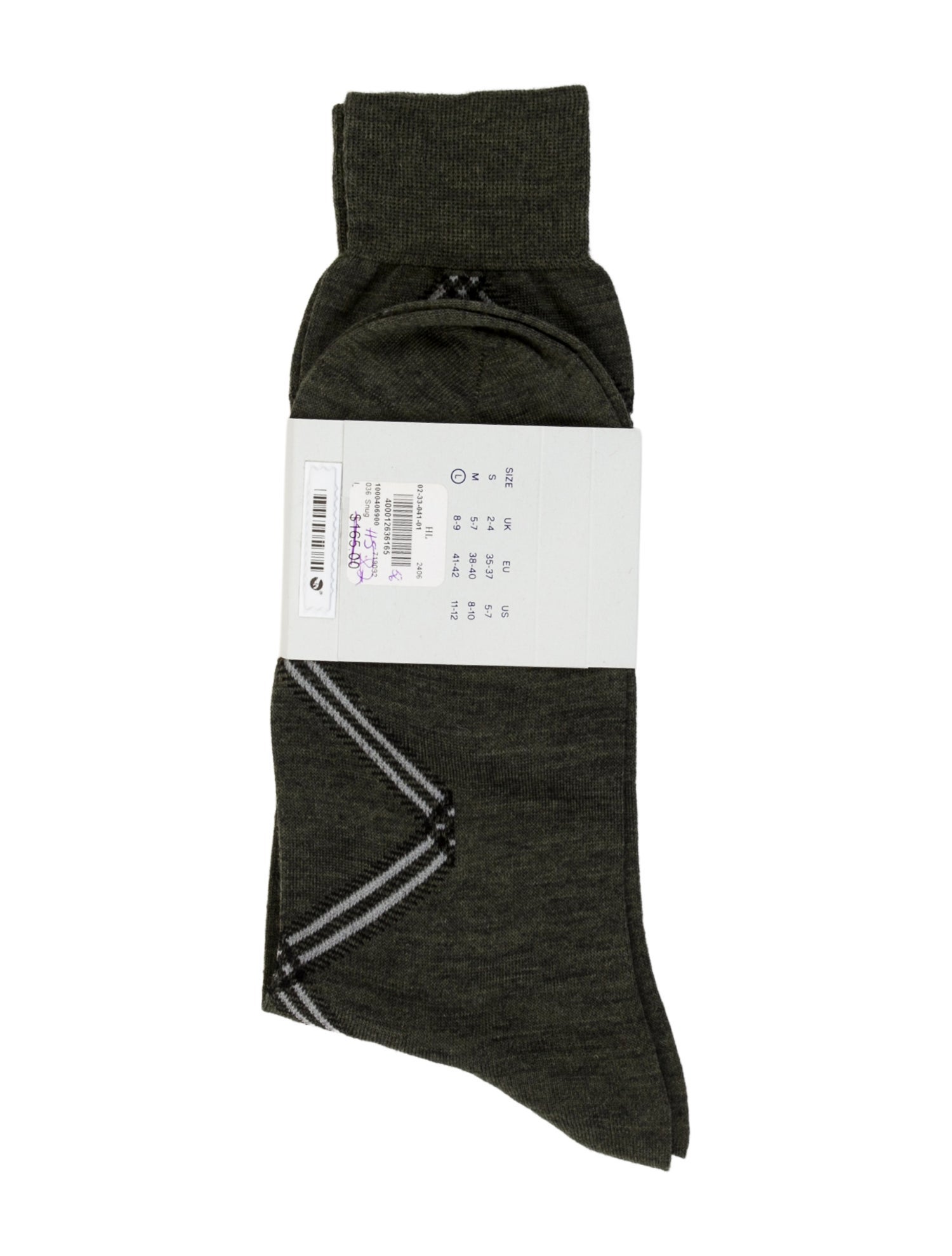 Burberry Pattern Print Knit Socks w/Tags