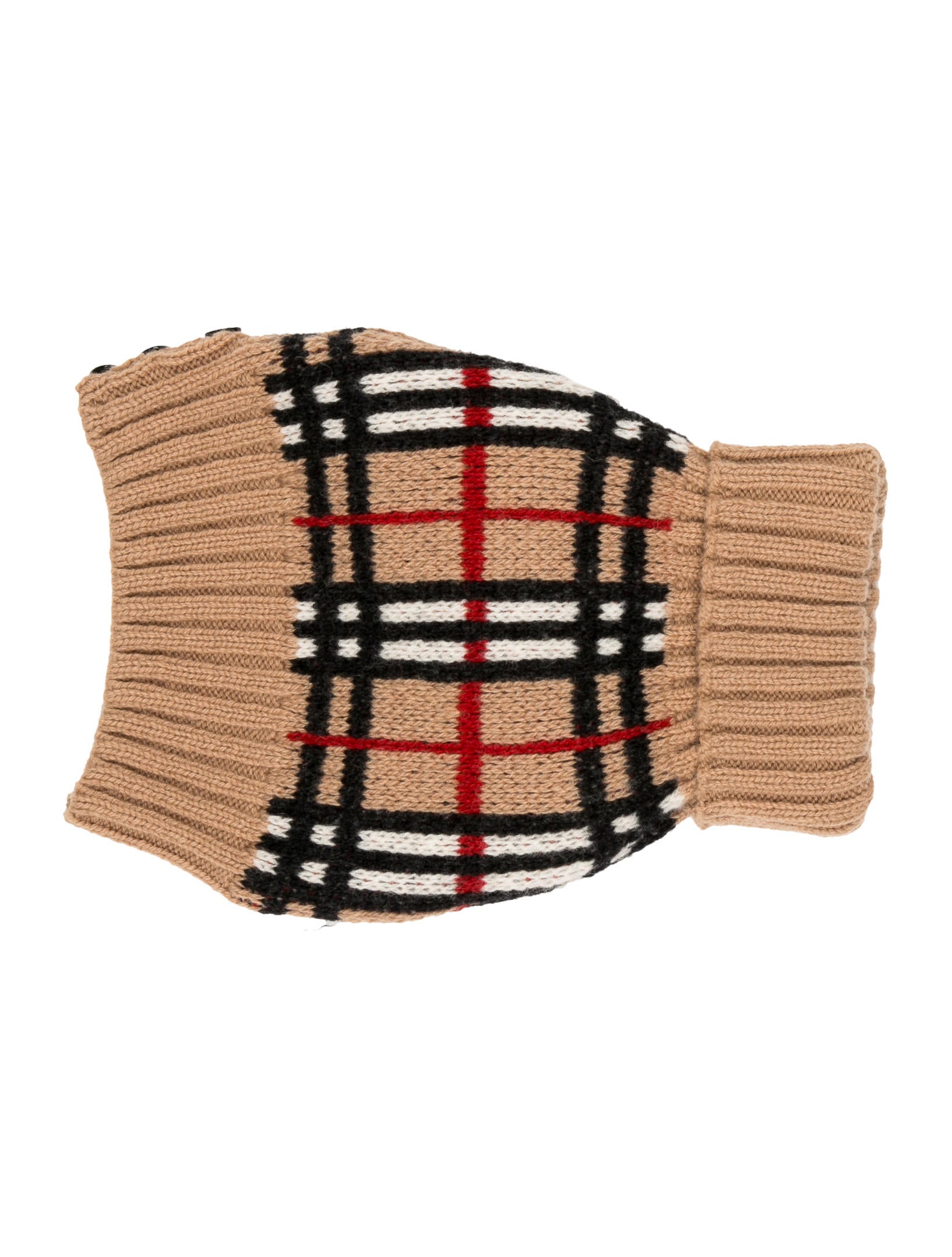 Burberry Nova Check Dog Sweater Brown Pet Accessories, Decor
