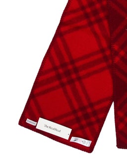 Wool Plaid Print Scarf